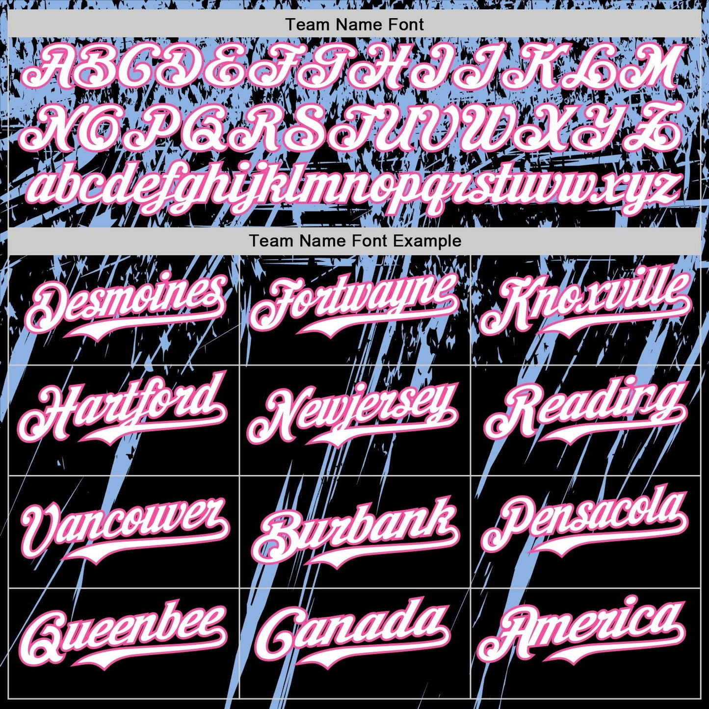Custom Black White Light Blue-Pink Distressed Scratch Brush Stroke Authentic Baseball Jersey baseball jersey product view 4