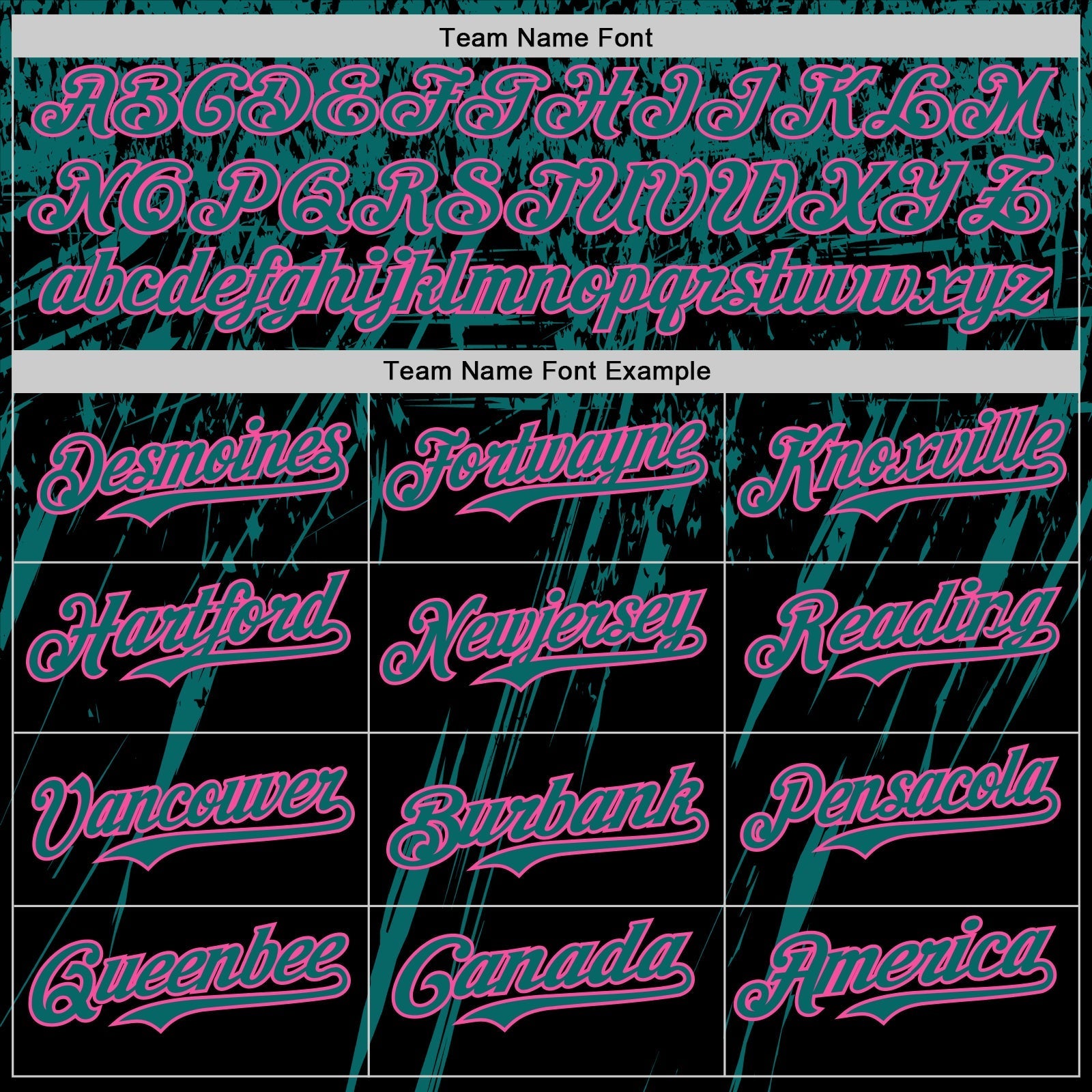 Custom Black Teal-Pink Distressed Scratch Brush Stroke Authentic Baseball Jersey baseball jersey product view 4