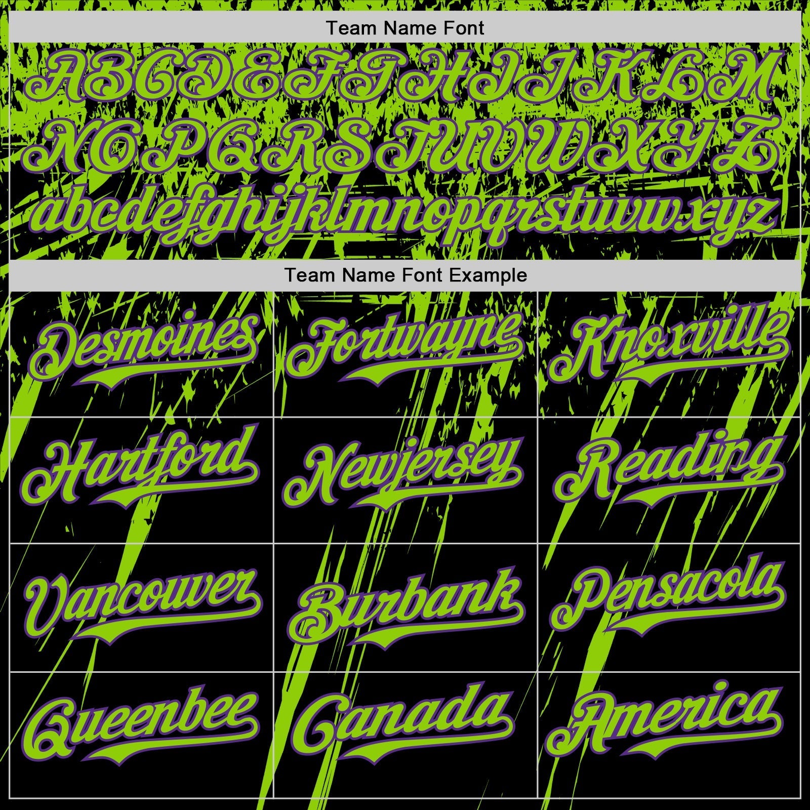 Custom Black Neon Green-Purple Distressed Scratch Brush Stroke Authentic Baseball Jersey baseball jersey product view 4