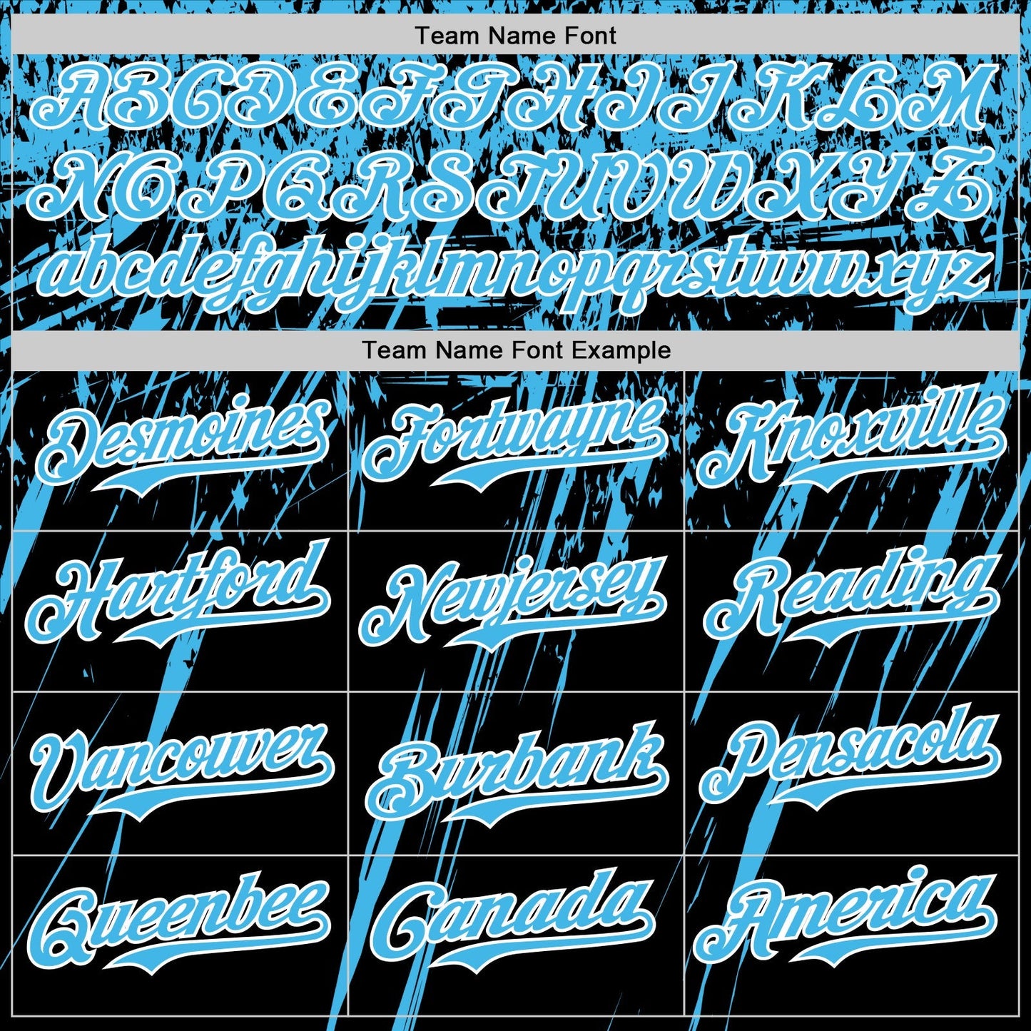 Custom Black Sky Blue-White Distressed Scratch Brush Stroke Authentic Baseball Jersey baseball jersey product view 4