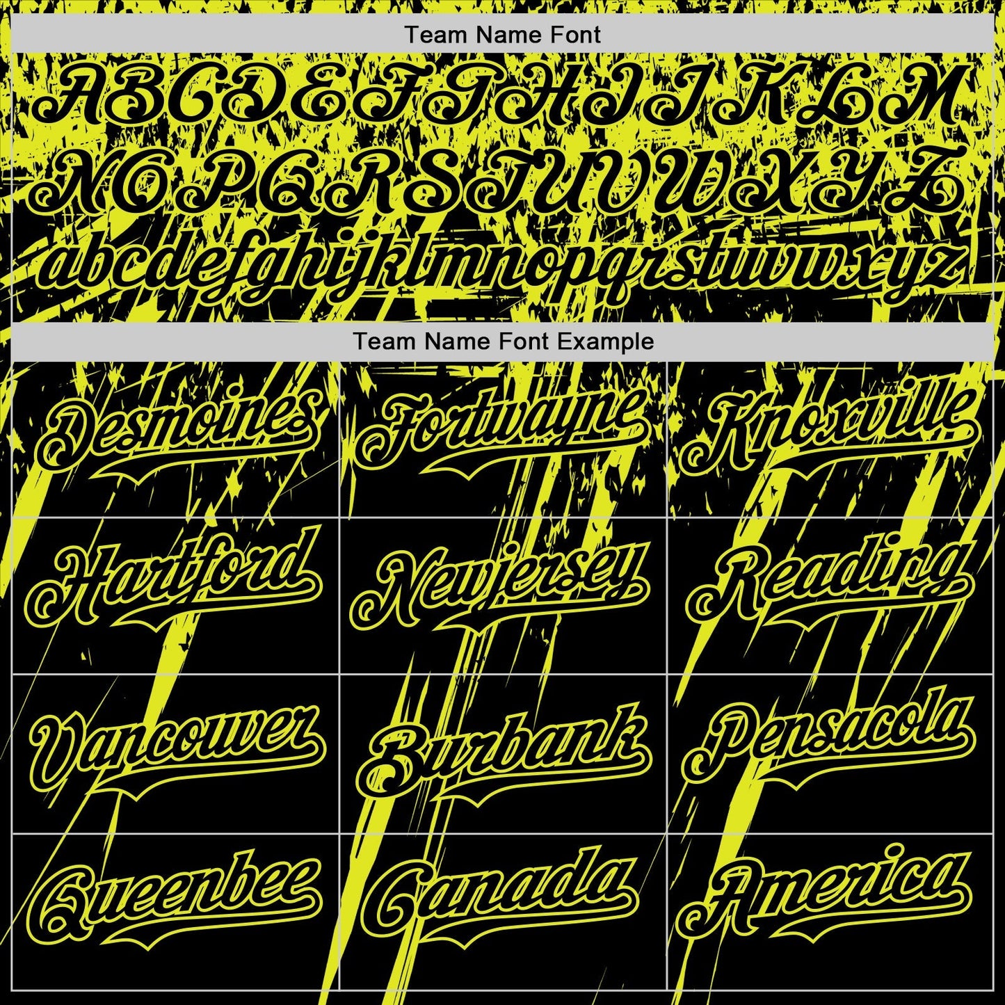 Custom Black Neon Yellow Distressed Scratch Brush Stroke Authentic Baseball Jersey baseball jersey product view 4