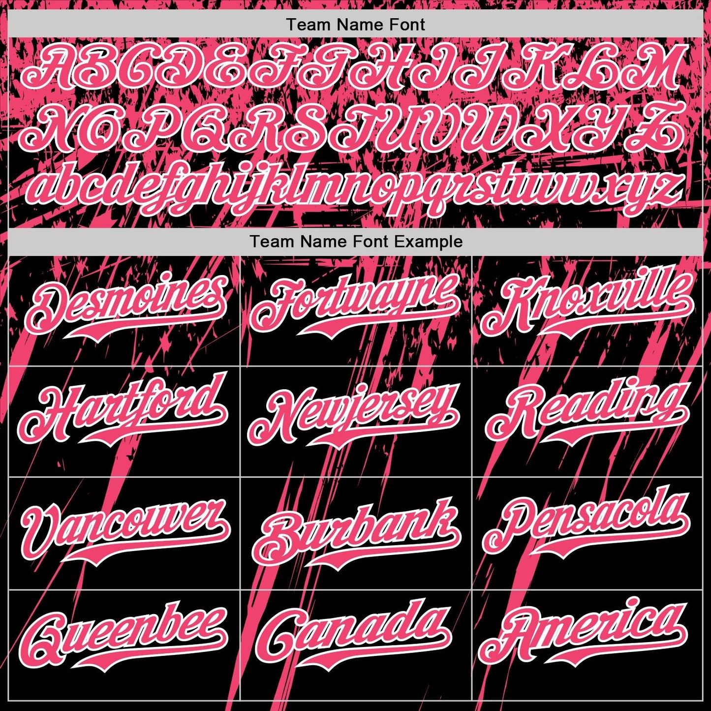 Custom Black Neon Pink-White Distressed Scratch Brush Stroke Authentic Baseball Jersey baseball jersey product view 4