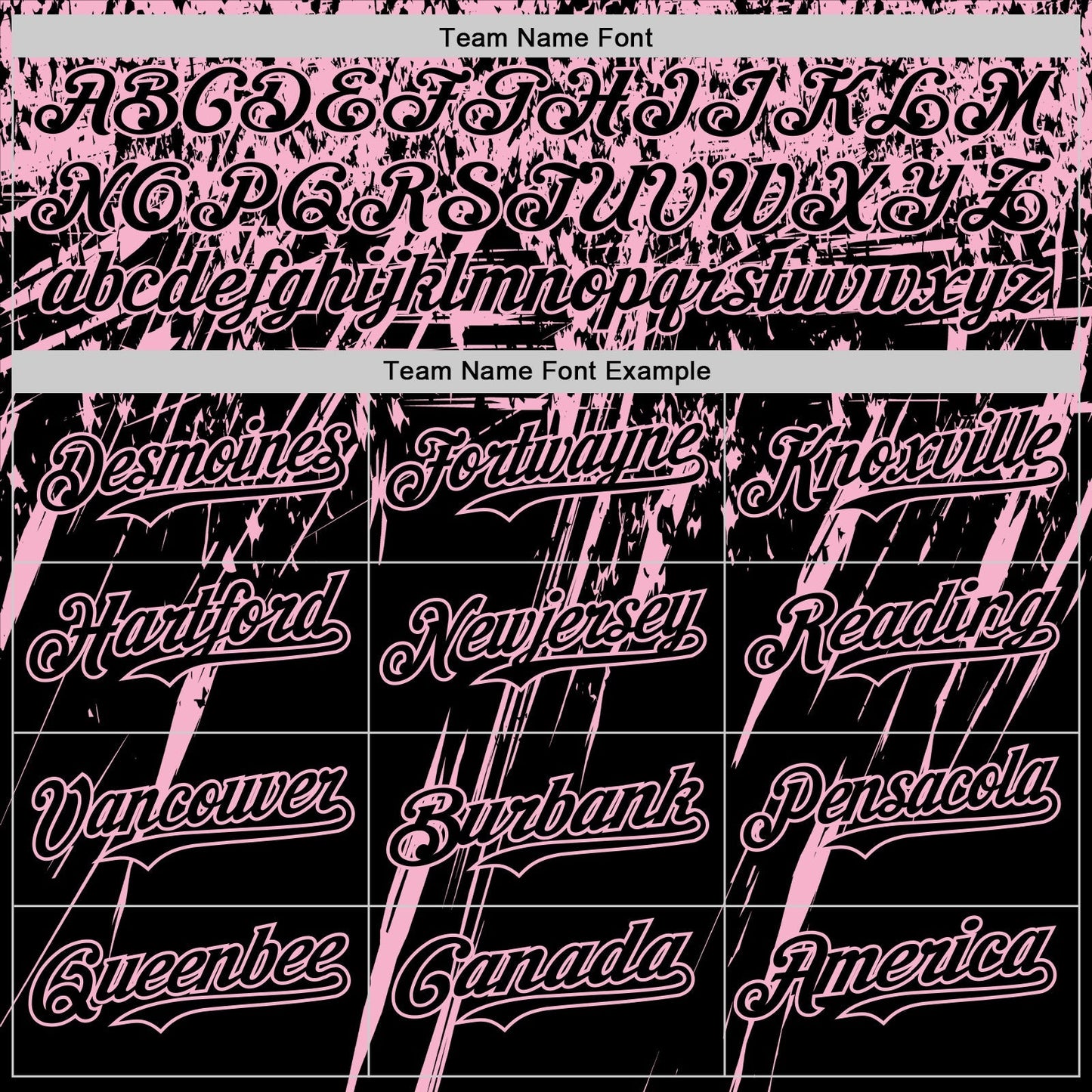 Custom Black Light Pink Distressed Scratch Brush Stroke Authentic Baseball Jersey baseball jersey product view 4