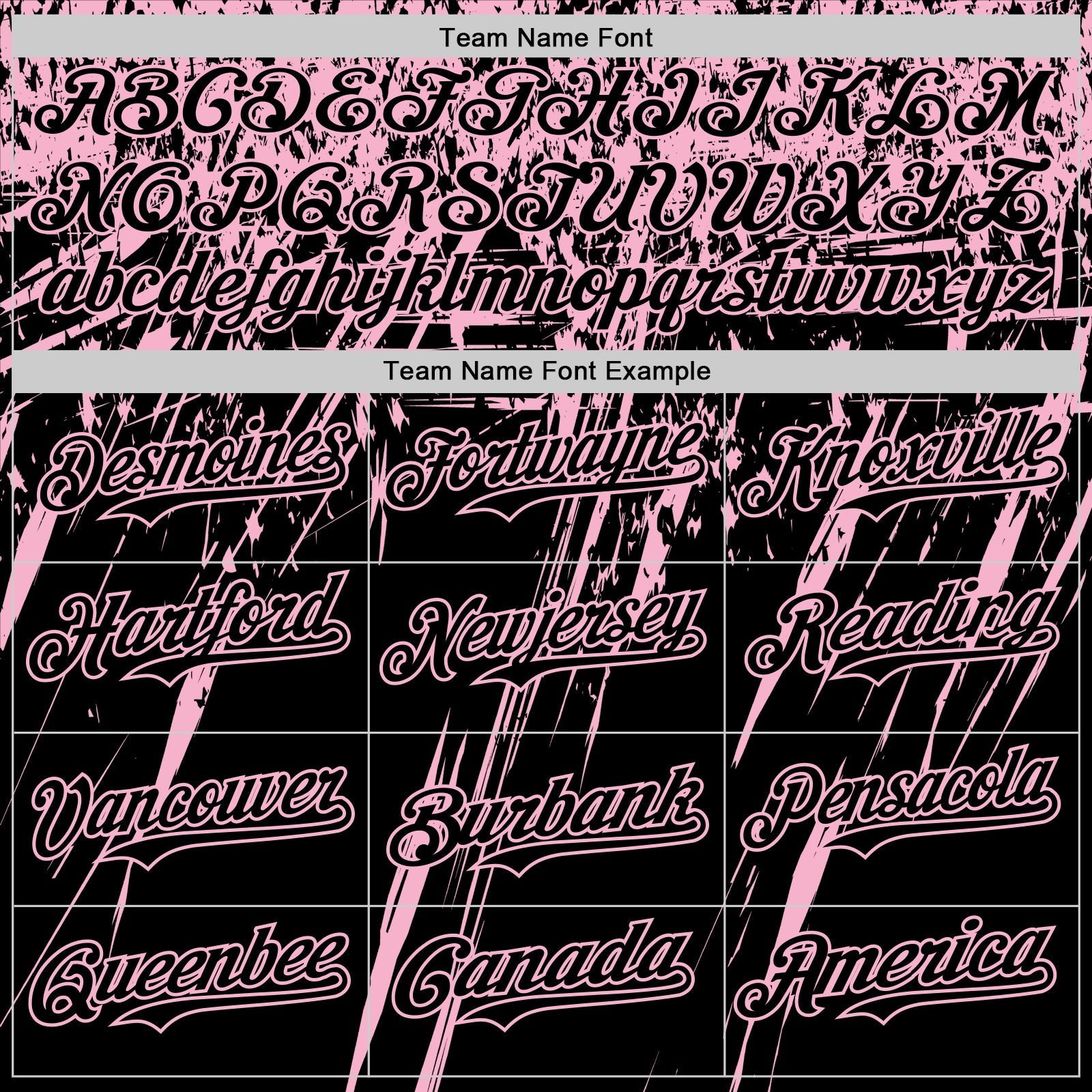 Custom Black Light Pink Distressed Scratch Brush Stroke Authentic Baseball Jersey baseball jersey product view 4