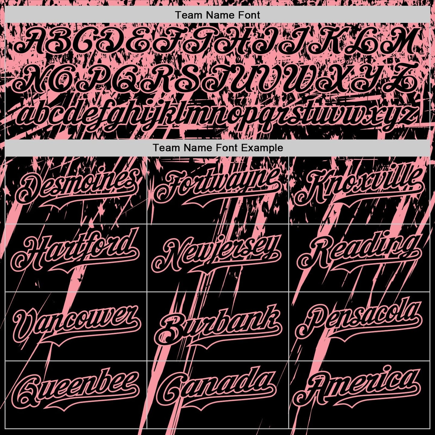 Custom Black Medium Pink Distressed Scratch Brush Stroke Authentic Baseball Jersey baseball jersey product view 4