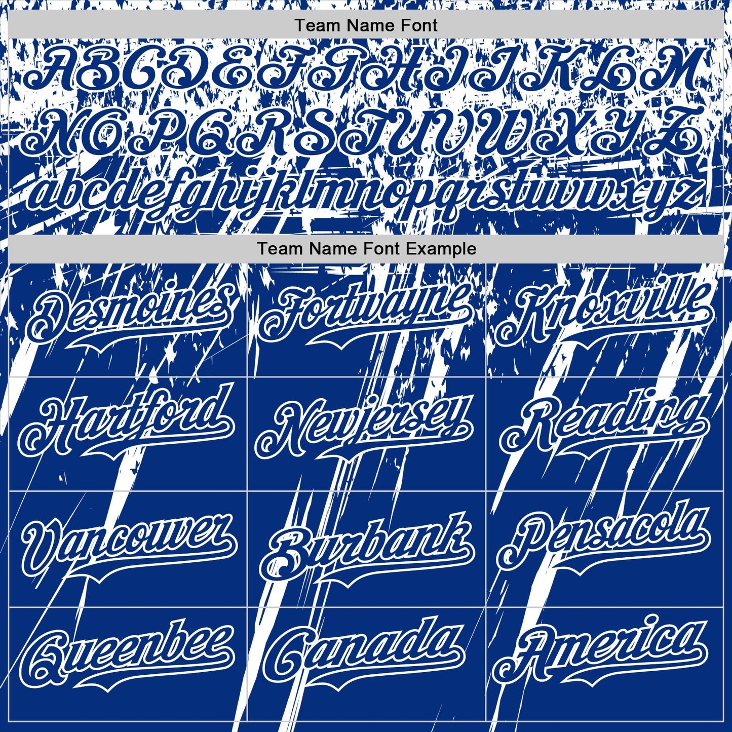 Custom Royal White Distressed Scratch Brush Stroke Authentic Baseball Jersey baseball jersey product view 4