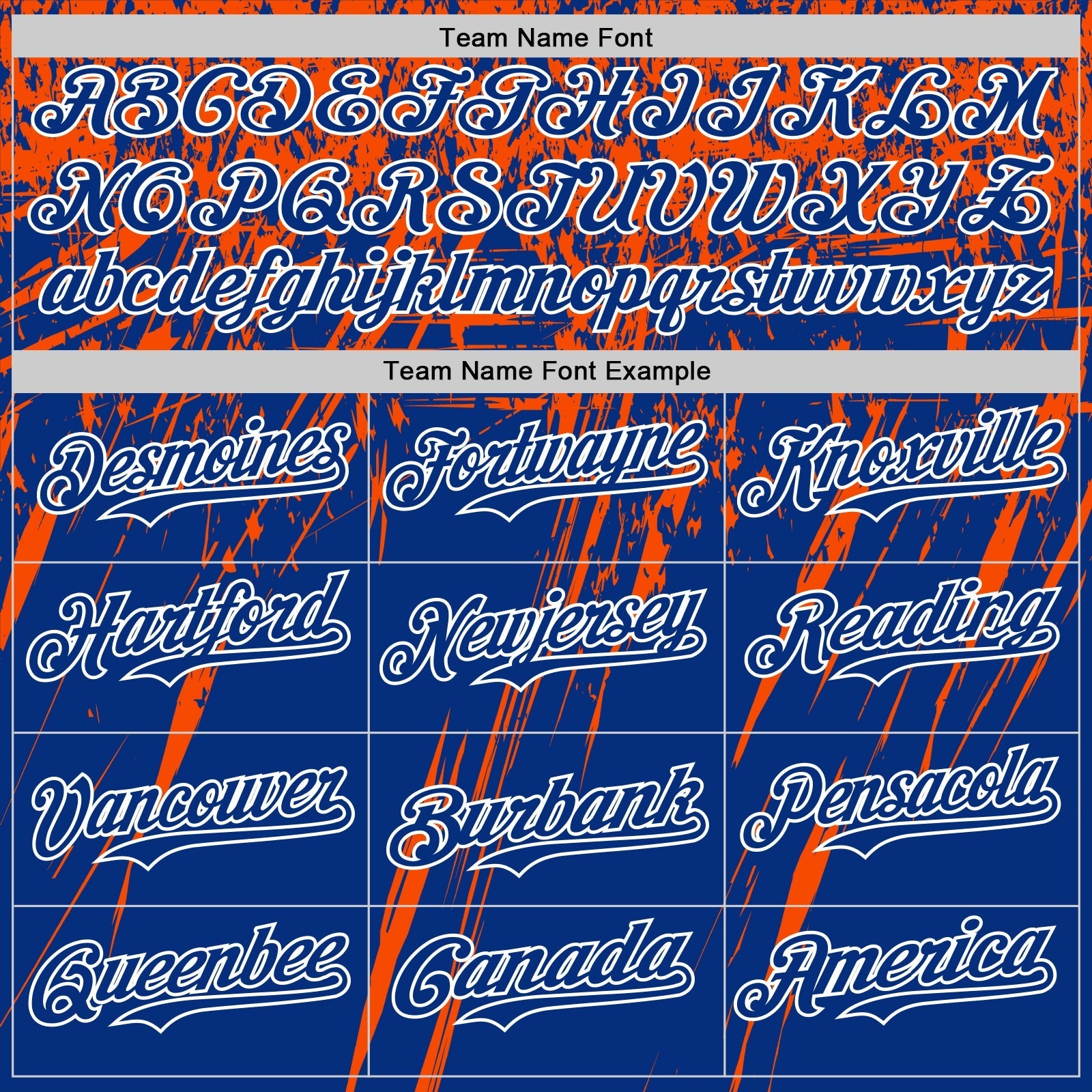 Custom Royal Orange-White Distressed Scratch Brush Stroke Authentic Baseball Jersey baseball jersey product view 4