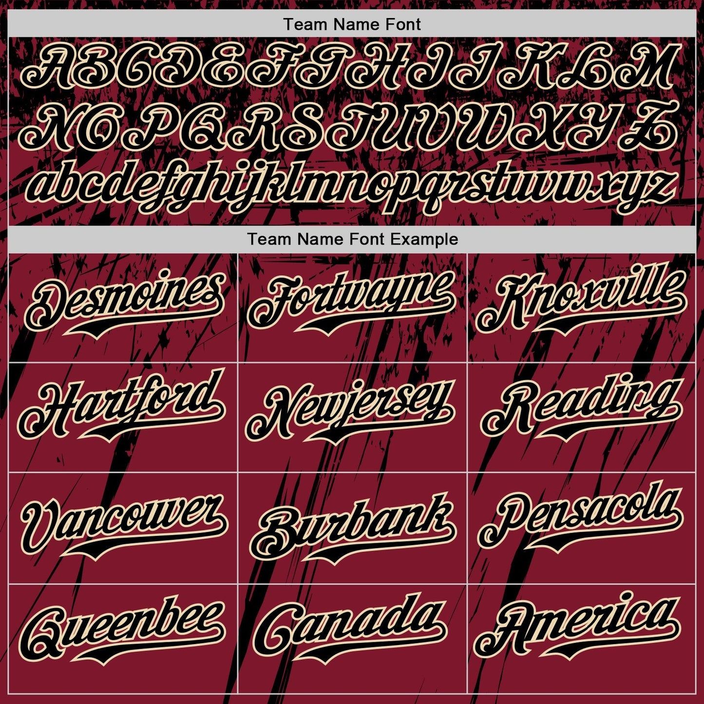 Custom Crimson Black-Cream Distressed Scratch Brush Stroke Authentic Baseball Jersey baseball jersey product view 4