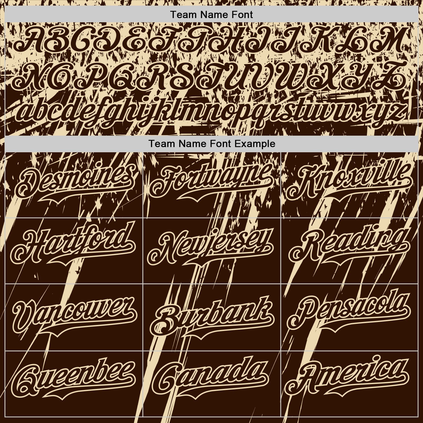 Custom Brown Cream Distressed Scratch Brush Stroke Authentic Baseball Jersey baseball jersey product view 4