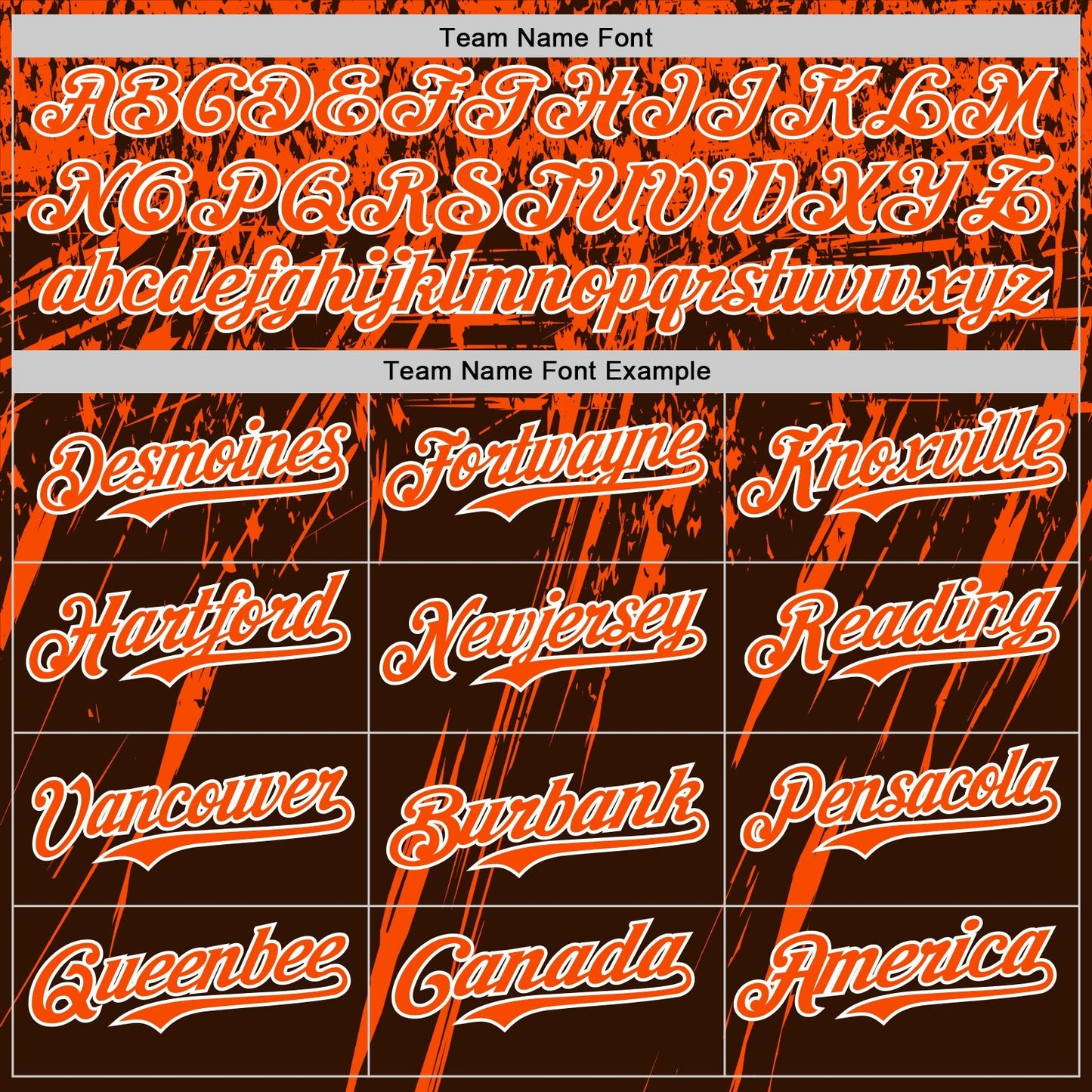 Custom Brown Orange-White Distressed Scratch Brush Stroke Authentic Baseball Jersey baseball jersey product view 4