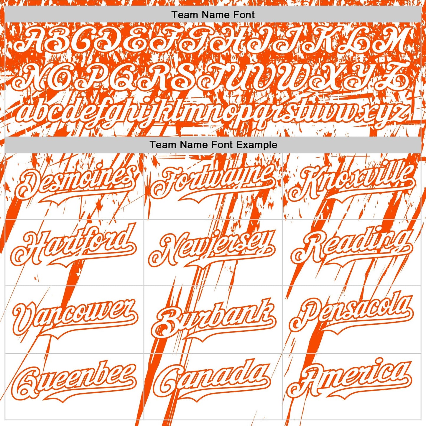 Custom White Orange Distressed Scratch Brush Stroke Authentic Baseball Jersey baseball jersey product view 4