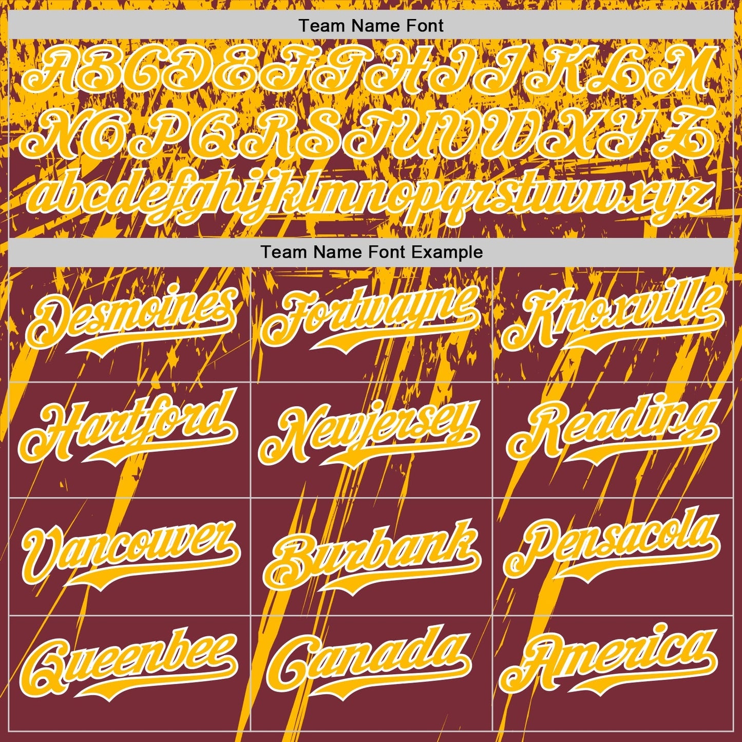 Custom Burgundy Gold-White Distressed Scratch Brush Stroke Authentic Baseball Jersey baseball jersey product view 4