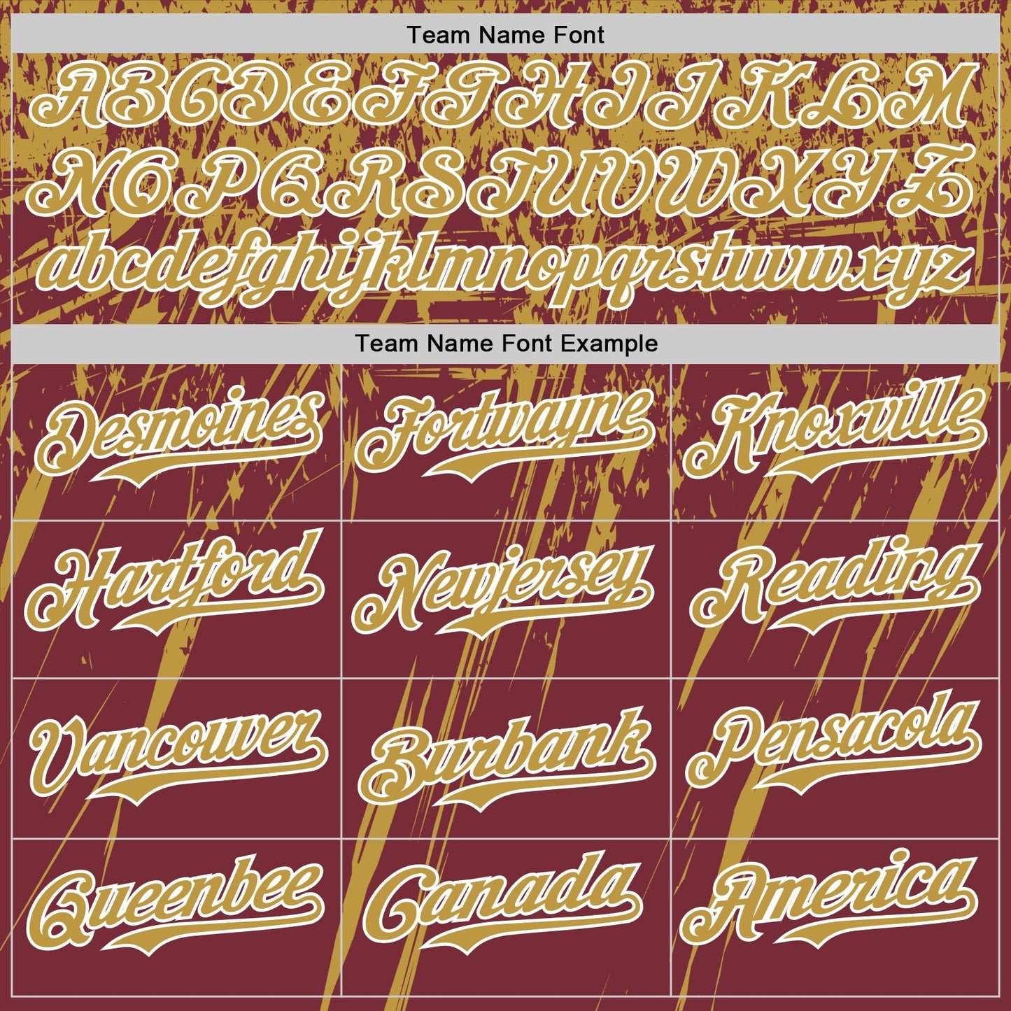 Custom Burgundy Old Gold-White Distressed Scratch Brush Stroke Authentic Baseball Jersey baseball jersey product view 4