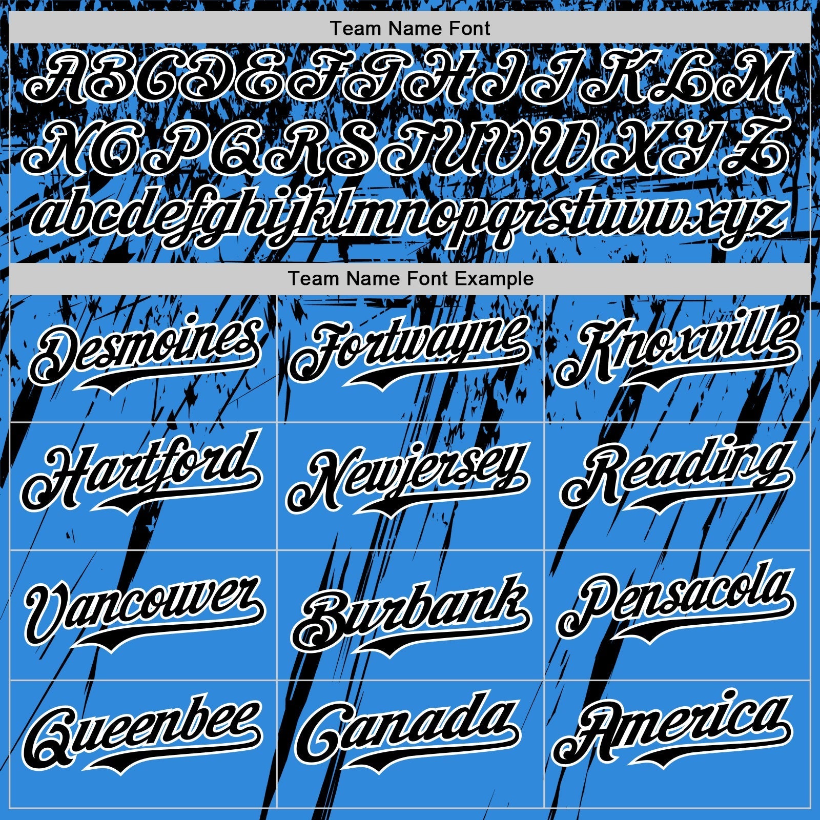 Custom Electric Blue Black-White Distressed Scratch Brush Stroke Authentic Baseball Jersey baseball jersey product view 4