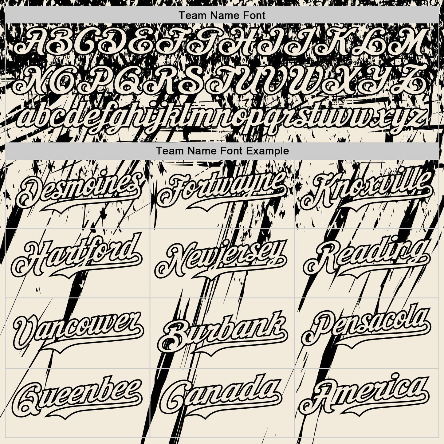 Custom Cream Black Distressed Scratch Brush Stroke Authentic Baseball Jersey baseball jersey product view 4