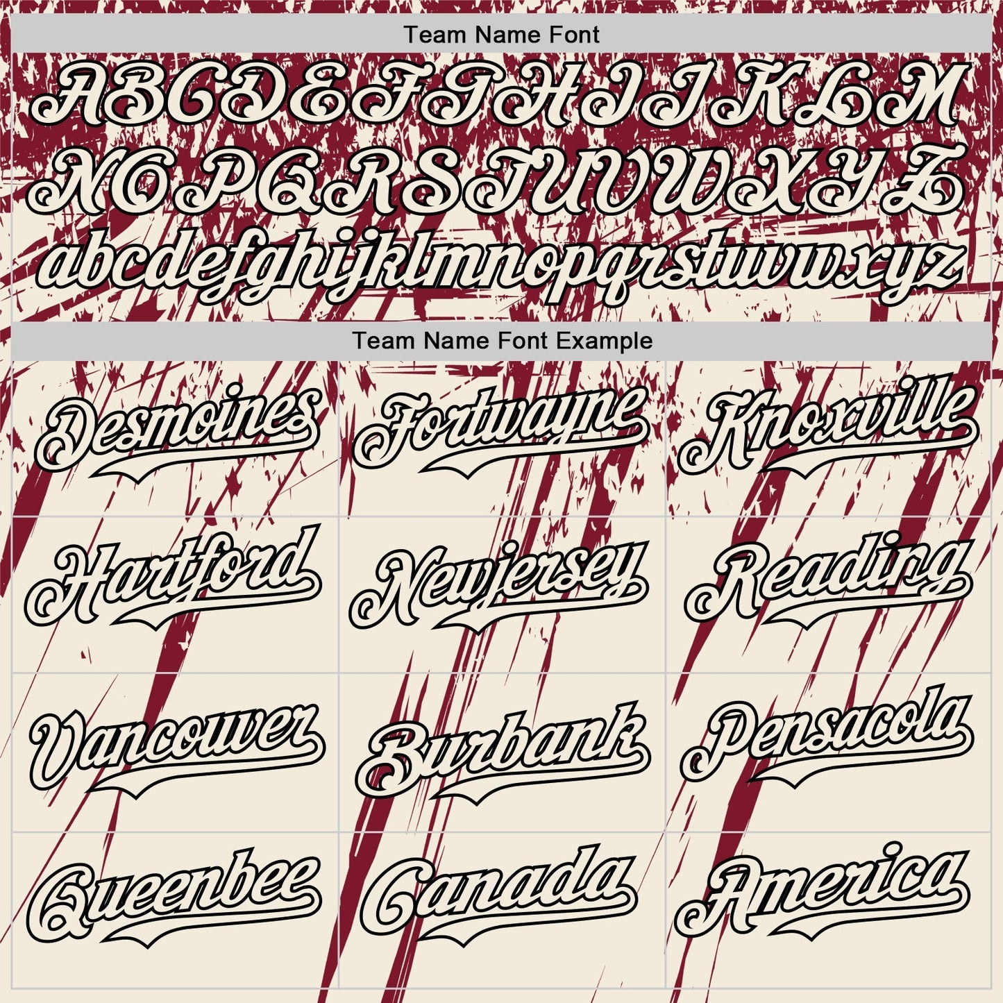 Custom Cream Crimson-Black Distressed Scratch Brush Stroke Authentic Baseball Jersey baseball jersey product view 4
