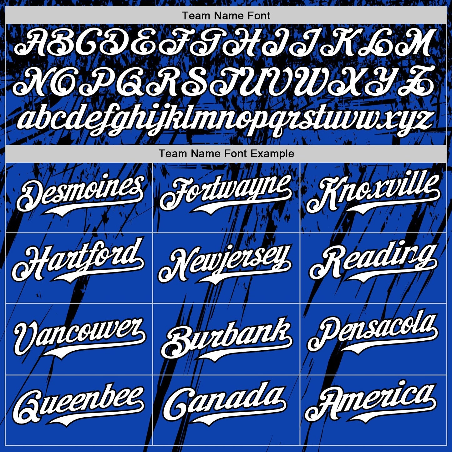 Custom Thunder Blue White-Black Distressed Scratch Brush Stroke Authentic Baseball Jersey baseball jersey product view 4