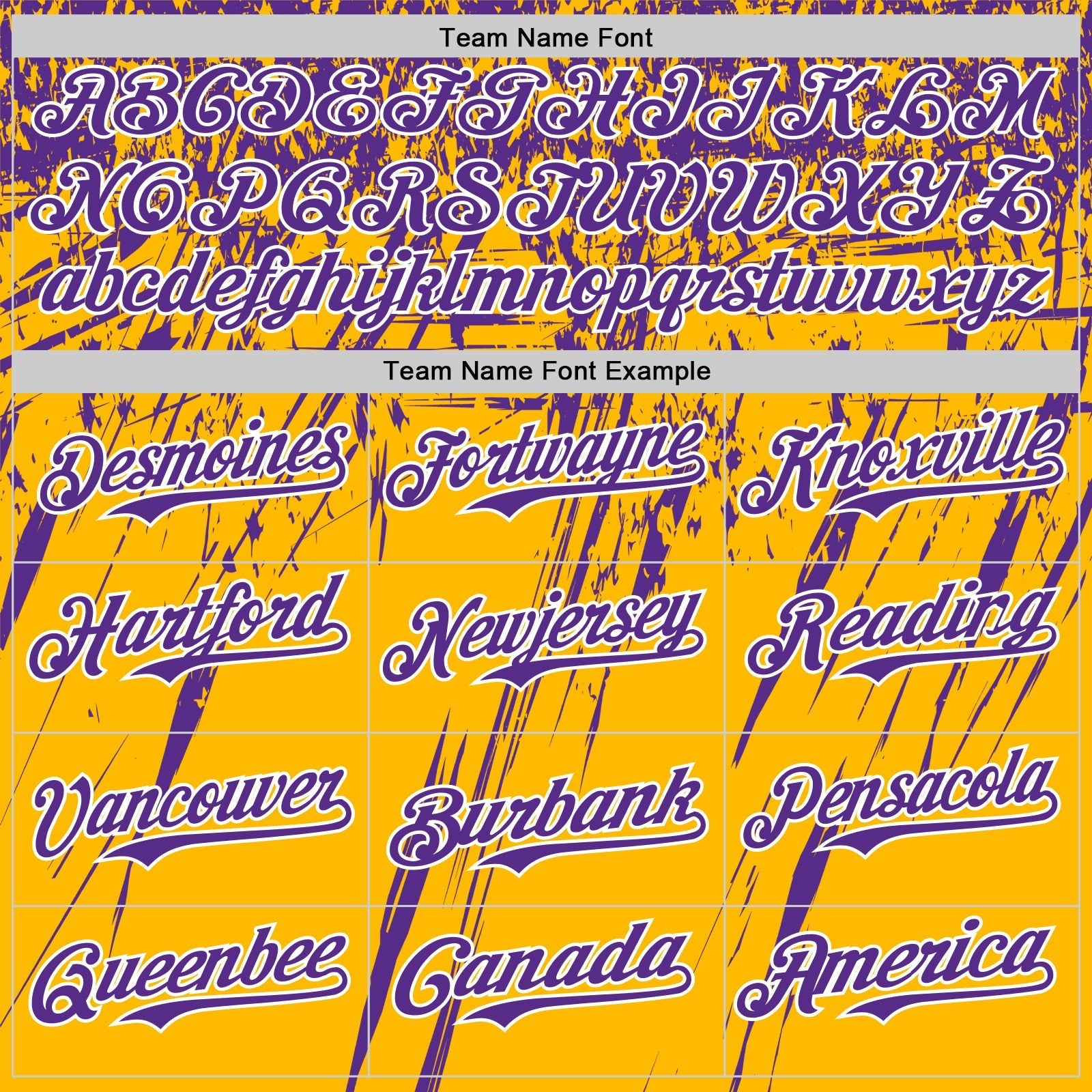 Custom Gold Purple-White Distressed Scratch Brush Stroke Authentic Baseball Jersey baseball jersey product view 4