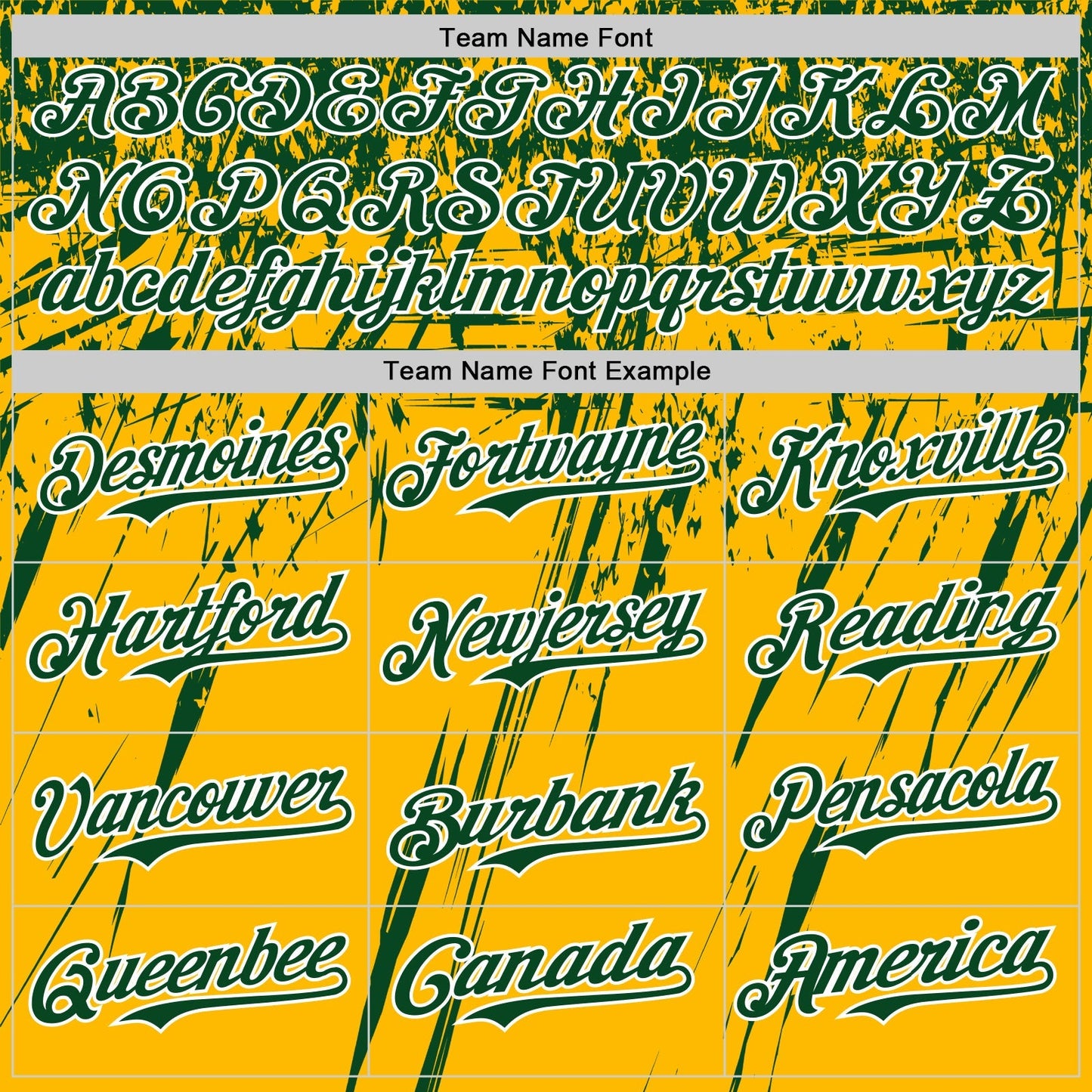 Custom Gold Green-White Distressed Scratch Brush Stroke Authentic Baseball Jersey baseball jersey product view 4