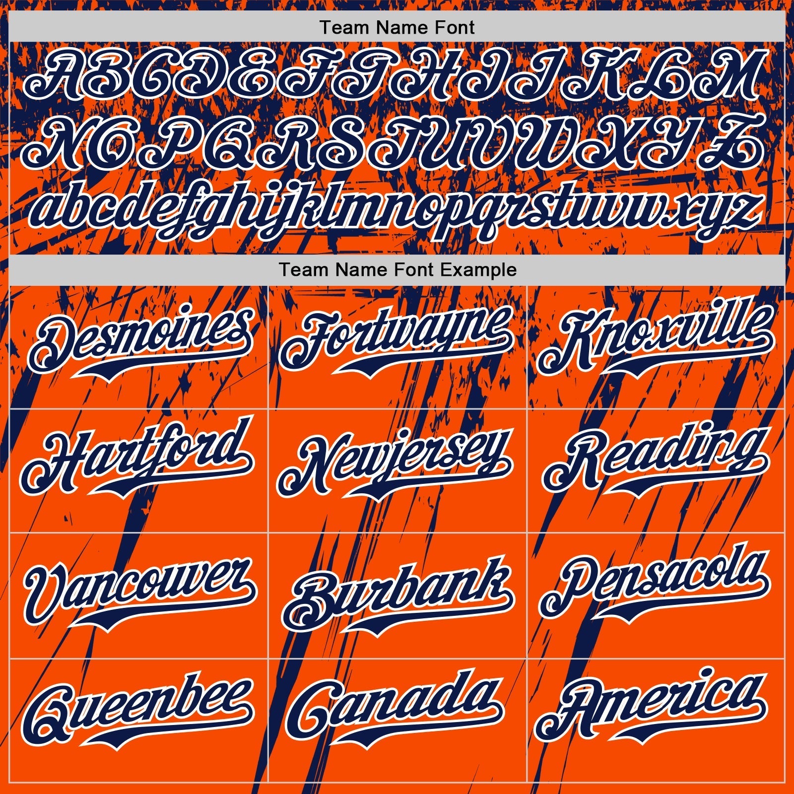 Custom Orange Navy-White Distressed Scratch Brush Stroke Authentic Baseball Jersey baseball jersey product view 4