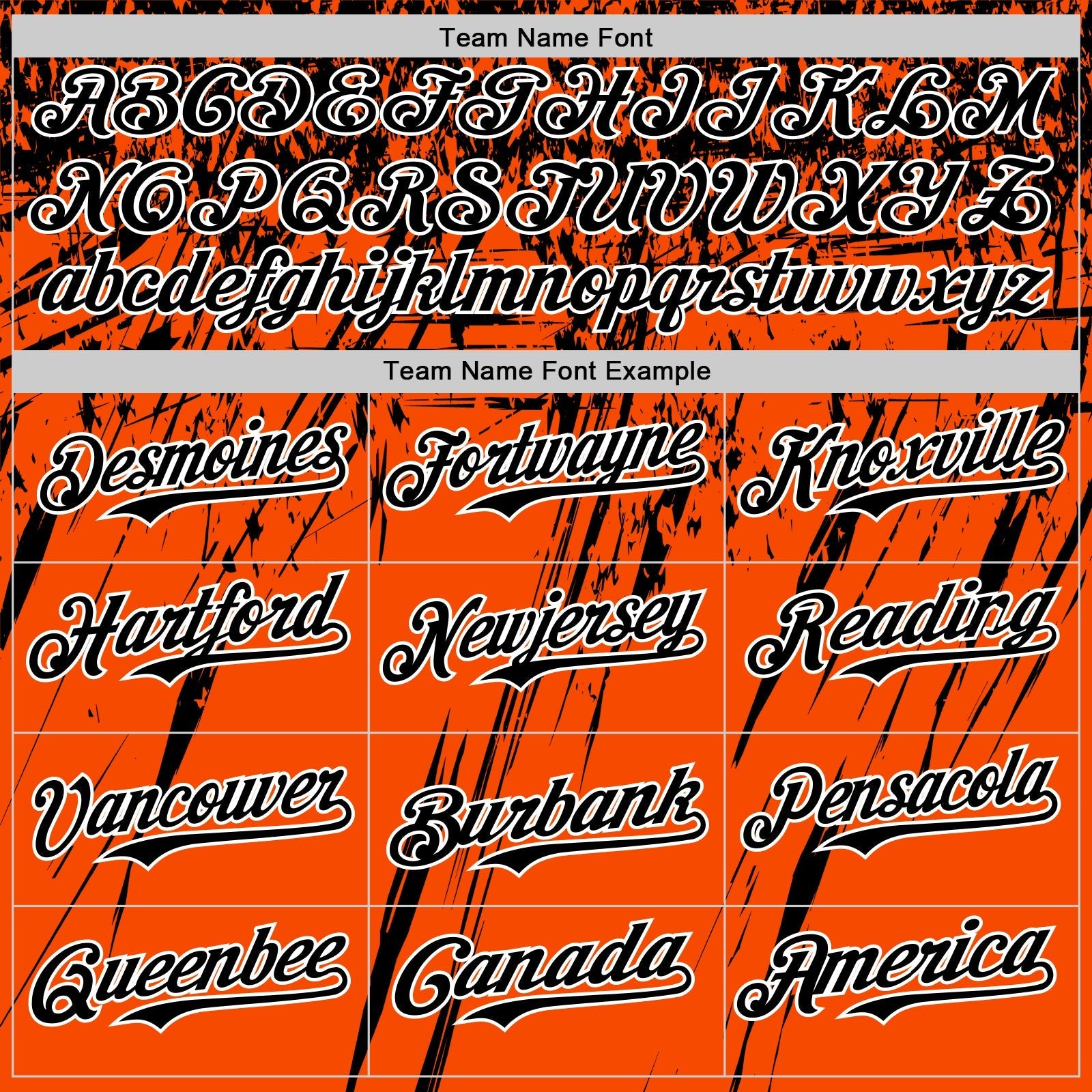 Custom Orange Black-White Distressed Scratch Brush Stroke Authentic Baseball Jersey baseball jersey product view 4