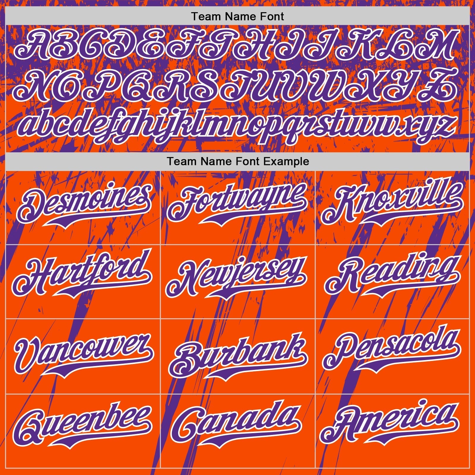 Custom Orange Purple-White Distressed Scratch Brush Stroke Authentic Baseball Jersey baseball jersey product view 4