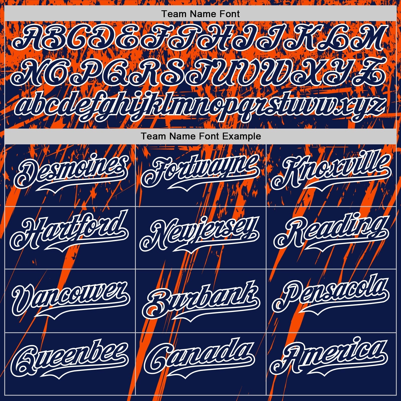 Custom Navy Orange-White Distressed Scratch Brush Stroke Authentic Baseball Jersey baseball jersey product view 4