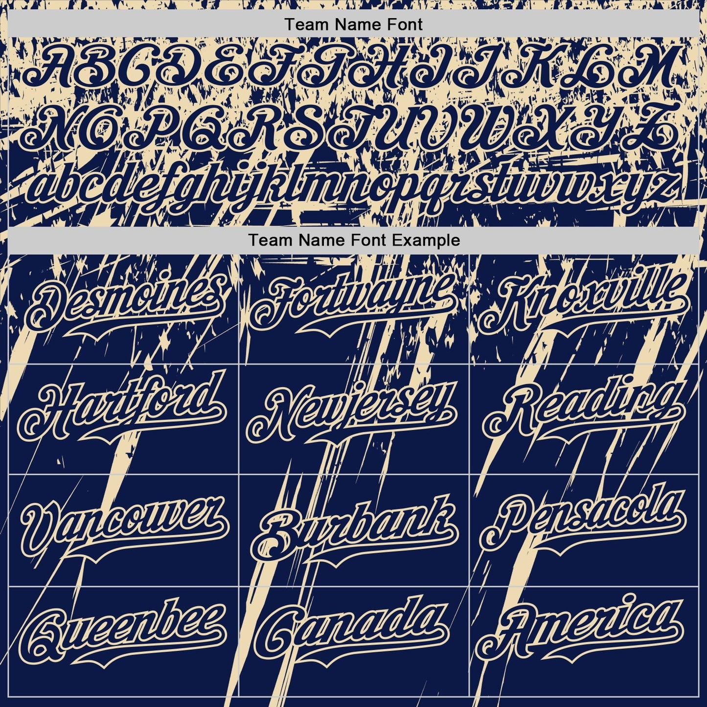 Custom Navy Cream Distressed Scratch Brush Stroke Authentic Baseball Jersey baseball jersey product view 4