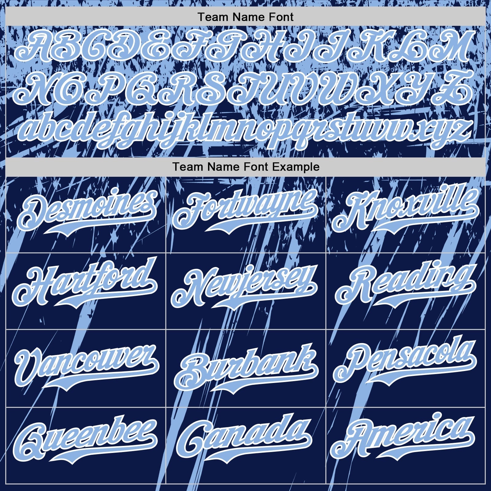 Custom Navy Light Blue-White Distressed Scratch Brush Stroke Authentic Baseball Jersey baseball jersey product view 4