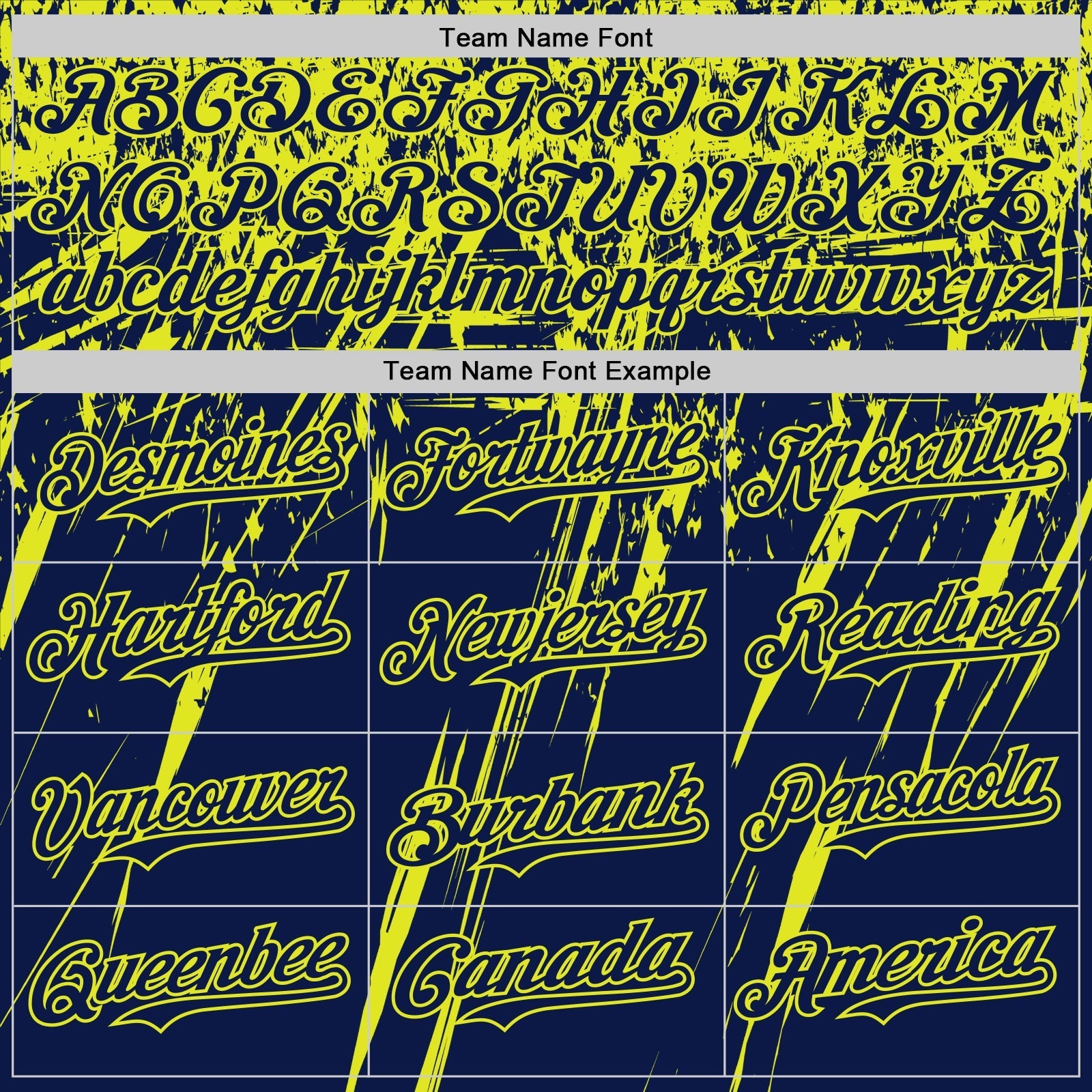 Custom Navy Neon Yellow Distressed Scratch Brush Stroke Authentic Baseball Jersey baseball jersey product view 4