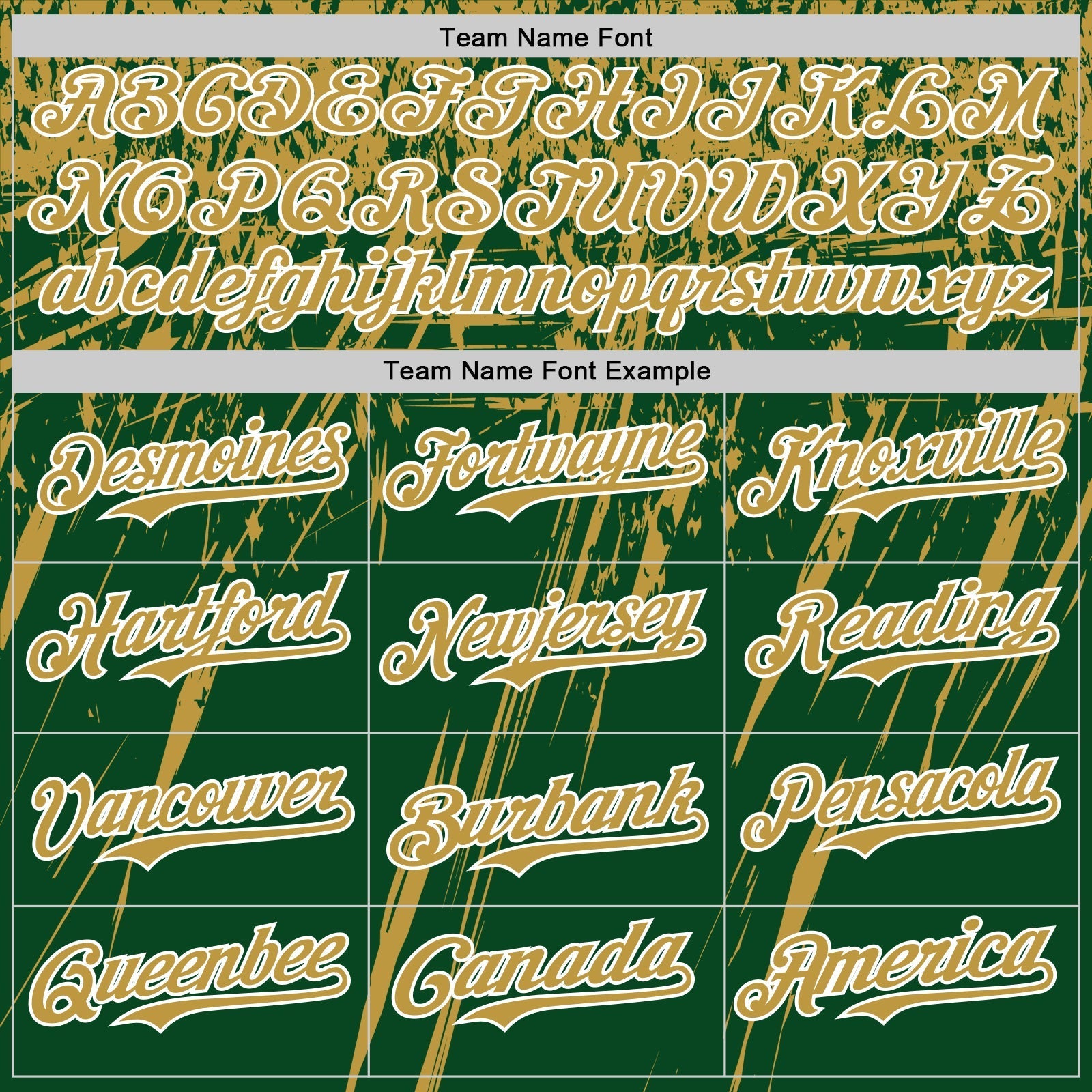 Custom Green Old Gold-White Distressed Scratch Brush Stroke Authentic Baseball Jersey baseball jersey product view 4