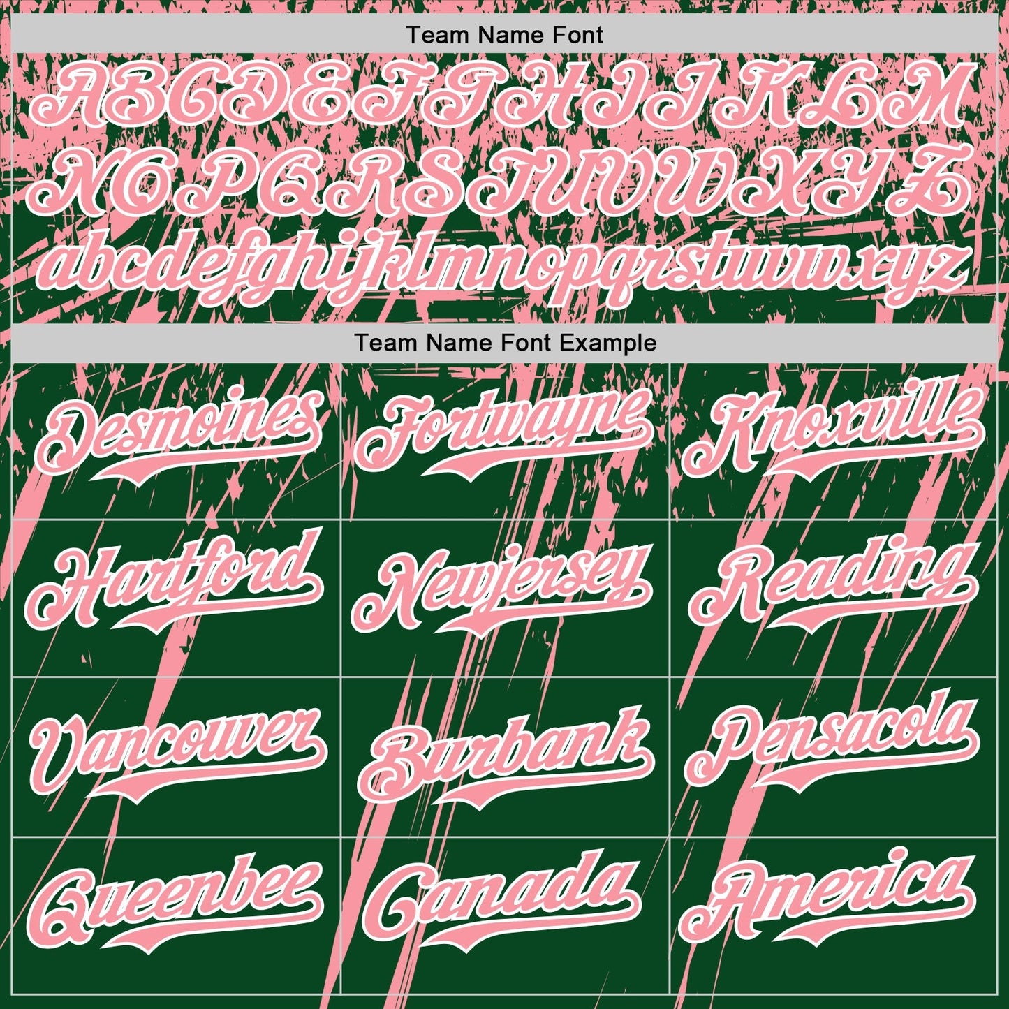 Custom Green Medium Pink-White Distressed Scratch Brush Stroke Authentic Baseball Jersey baseball jersey product view 4