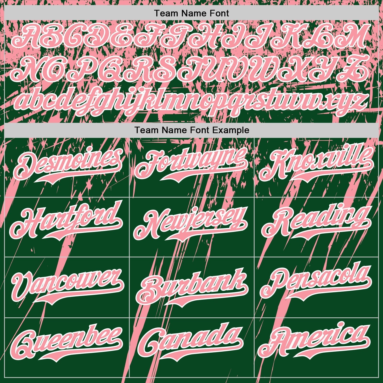 Custom Green Medium Pink-White Distressed Scratch Brush Stroke Authentic Baseball Jersey baseball jersey product view 4