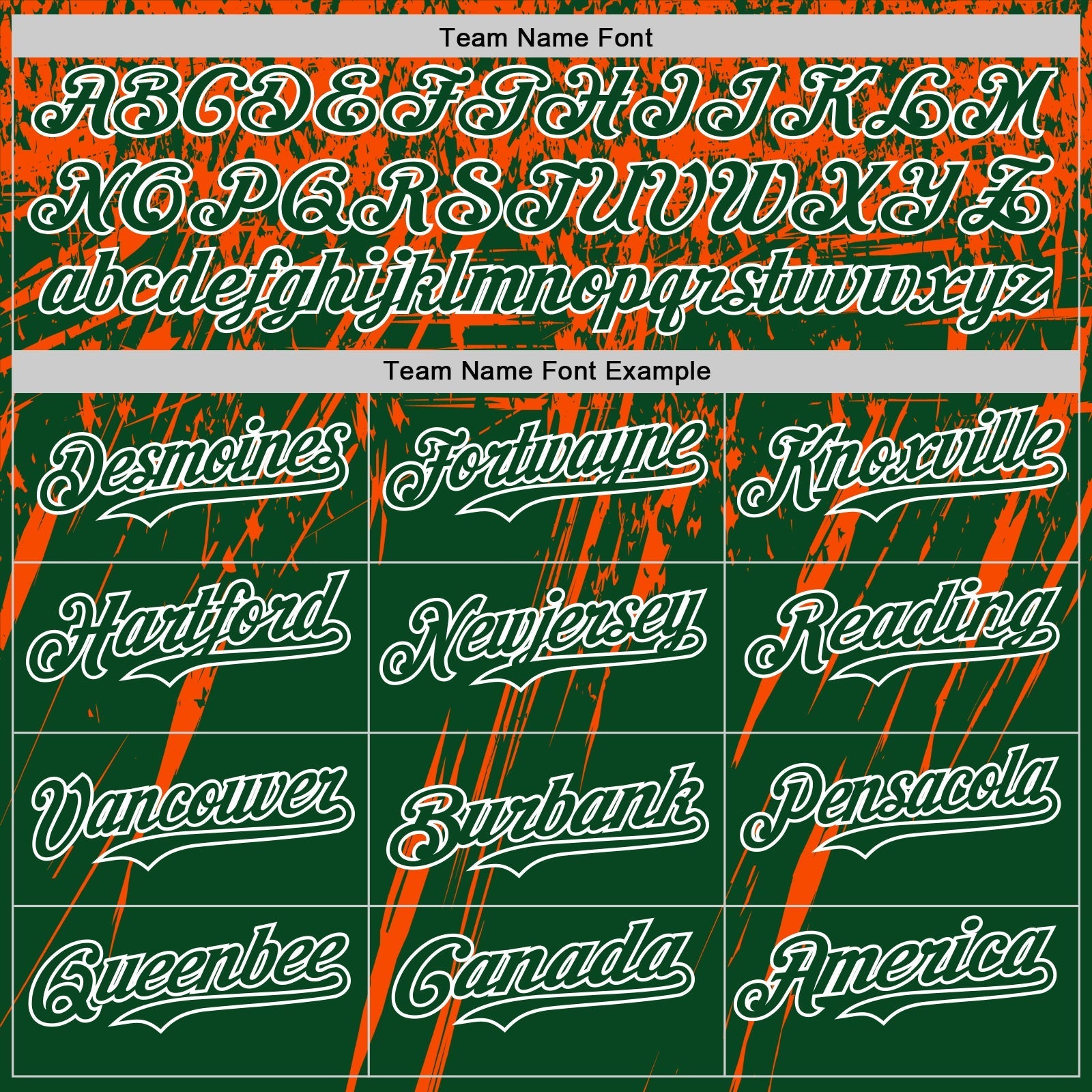 Custom Green Orange-White Distressed Scratch Brush Stroke Authentic Baseball Jersey baseball jersey product view 4