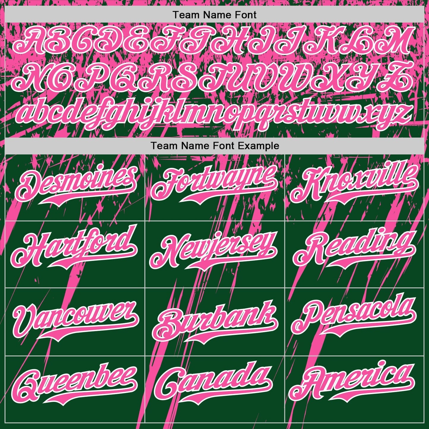 Custom Green Pink-White Distressed Scratch Brush Stroke Authentic Baseball Jersey baseball jersey product view 4