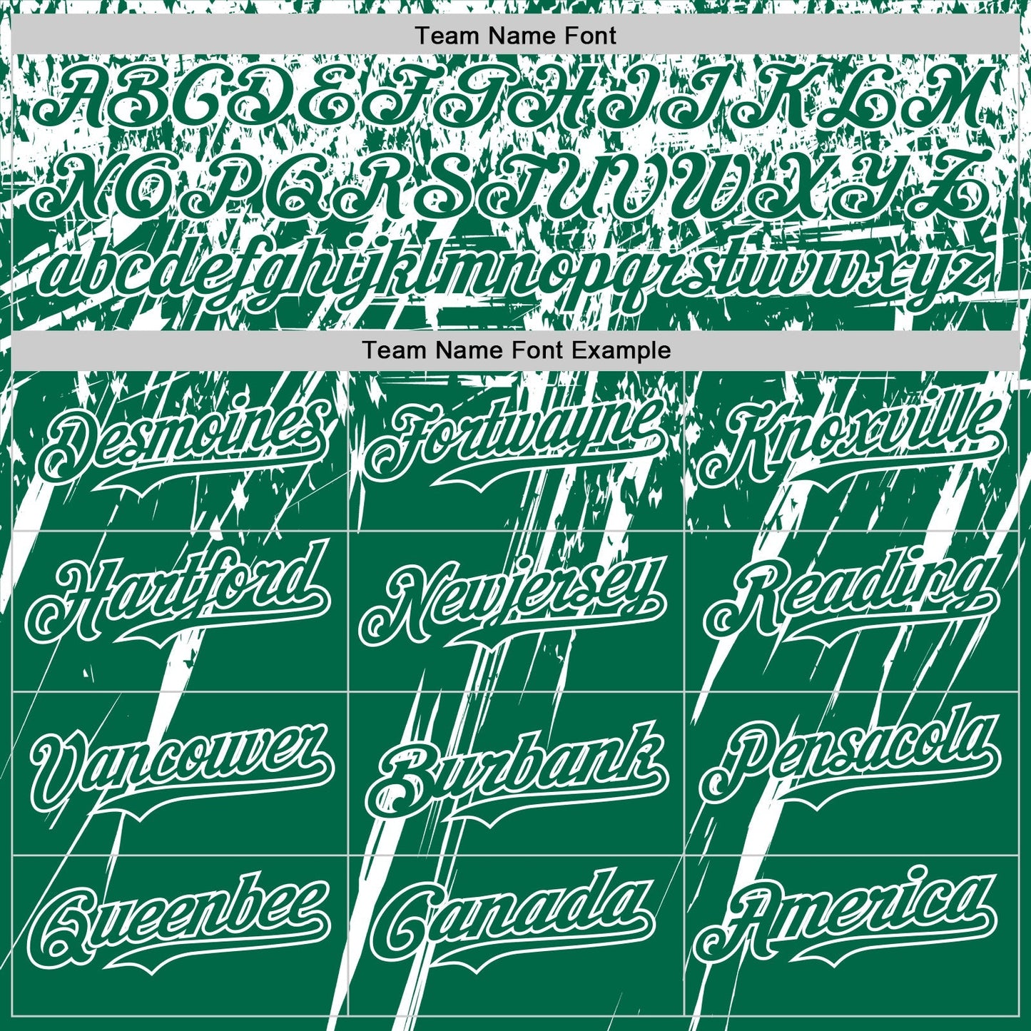 Custom Kelly Green White Distressed Scratch Brush Stroke Authentic Baseball Jersey baseball jersey product view 4