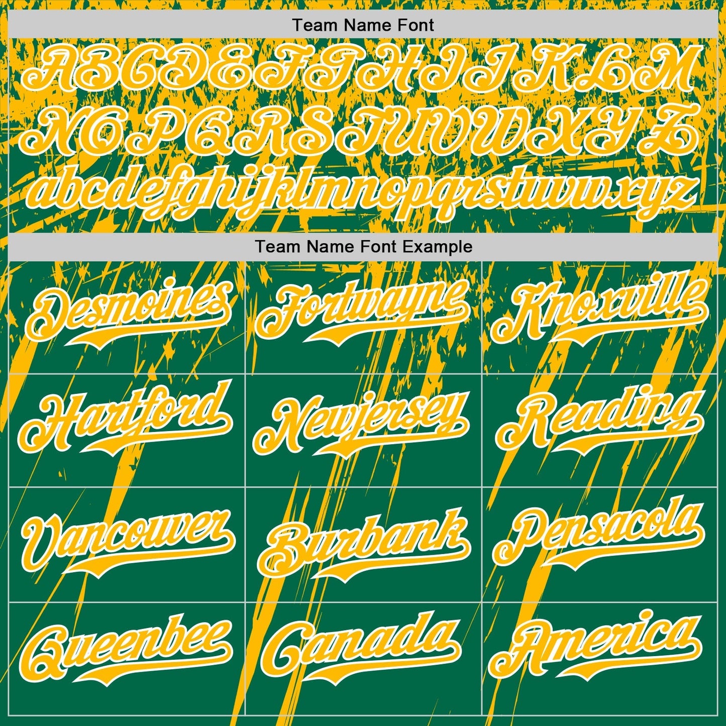 Custom Kelly Green Gold-White Distressed Scratch Brush Stroke Authentic Baseball Jersey baseball jersey product view 4