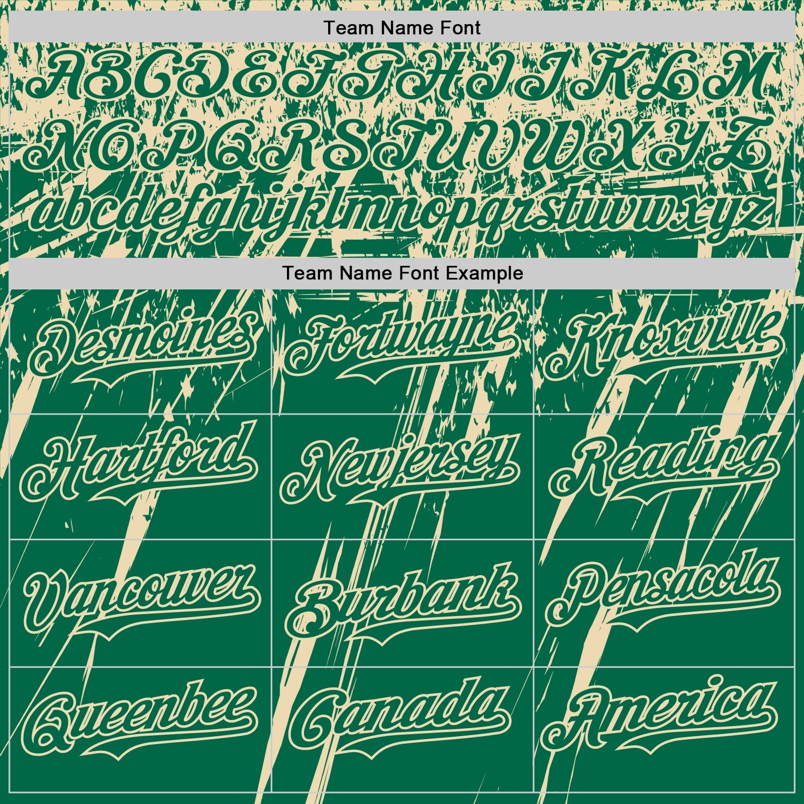 Custom Kelly Green Cream Distressed Scratch Brush Stroke Authentic Baseball Jersey baseball jersey product view 4