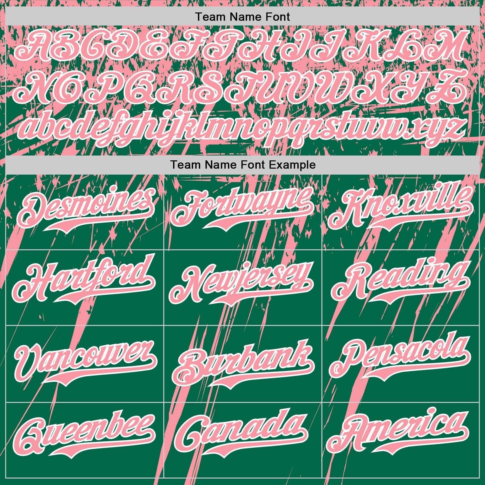 Custom Kelly Green Medium Pink-White Distressed Scratch Brush Stroke Authentic Baseball Jersey baseball jersey product view 4