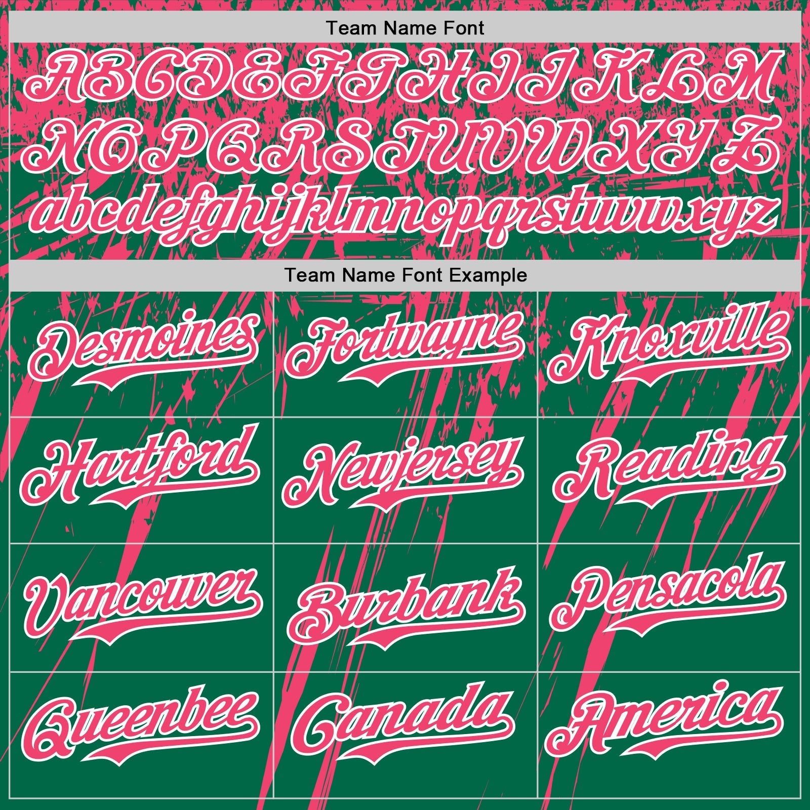 Custom Kelly Green Neon Pink-White Distressed Scratch Brush Stroke Authentic Baseball Jersey baseball jersey product view 4
