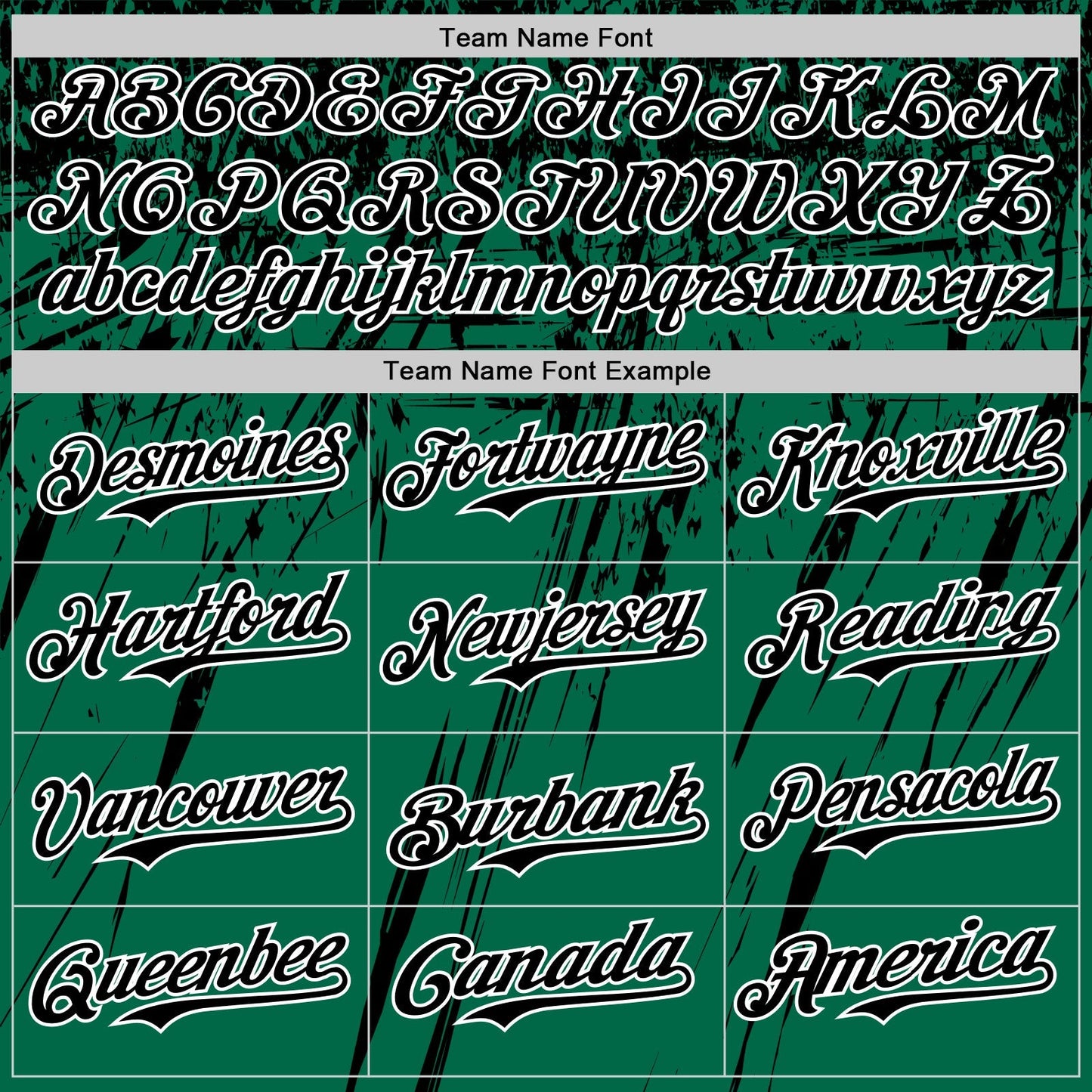 Custom Kelly Green Black-White Distressed Scratch Brush Stroke Authentic Baseball Jersey baseball jersey product view 4
