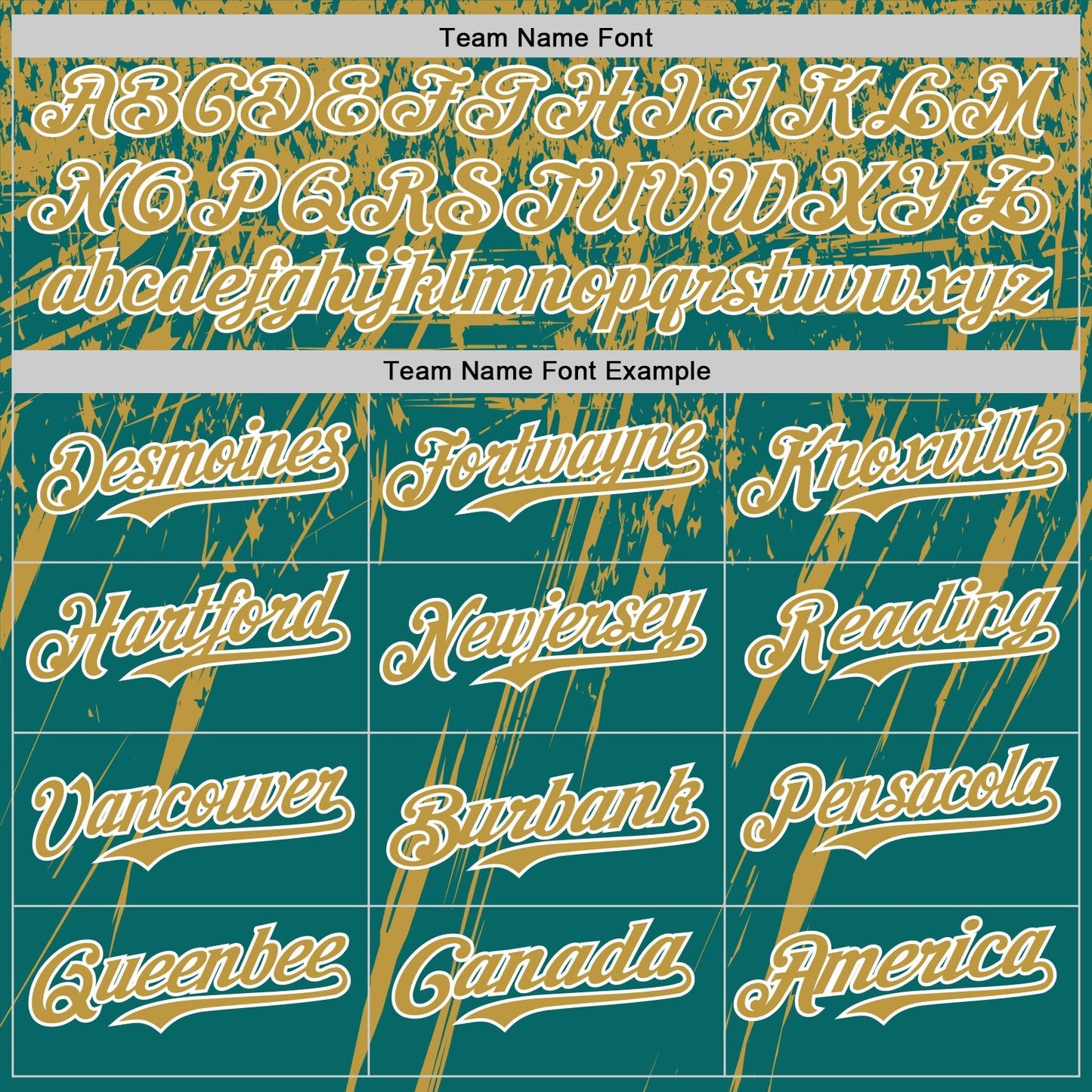 Custom Teal Old Gold-White Distressed Scratch Brush Stroke Authentic Baseball Jersey baseball jersey product view 4