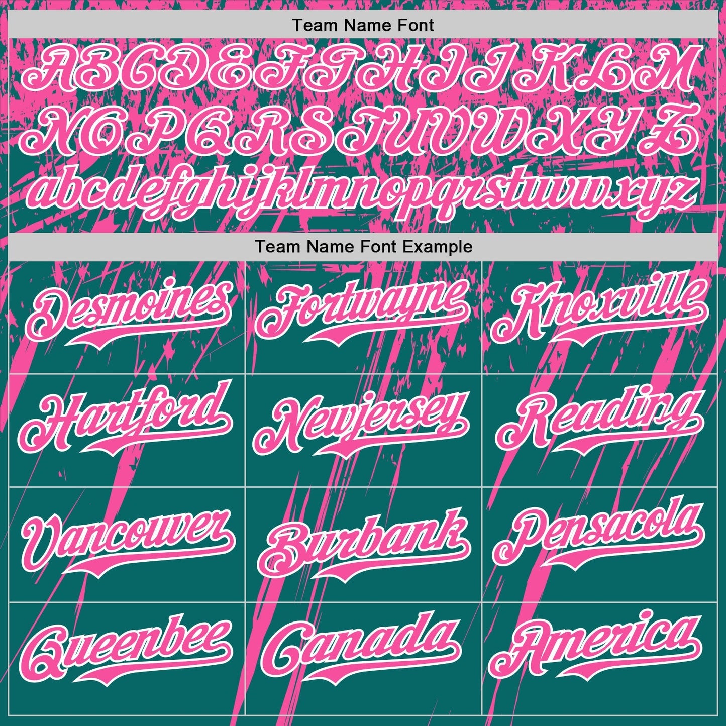 Custom Teal Pink-White Distressed Scratch Brush Stroke Authentic Baseball Jersey baseball jersey product view 4