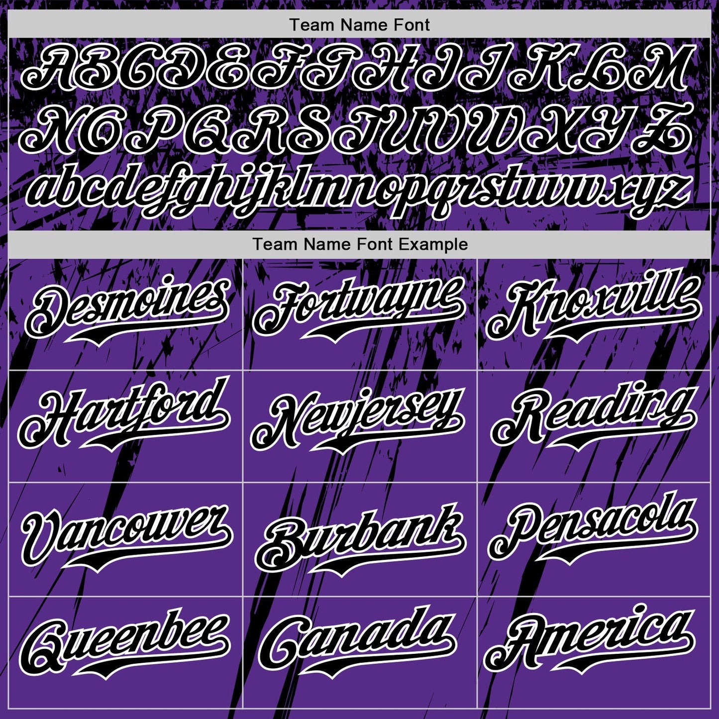 Custom Purple Black-White Distressed Scratch Brush Stroke Authentic Baseball Jersey baseball jersey product view 4