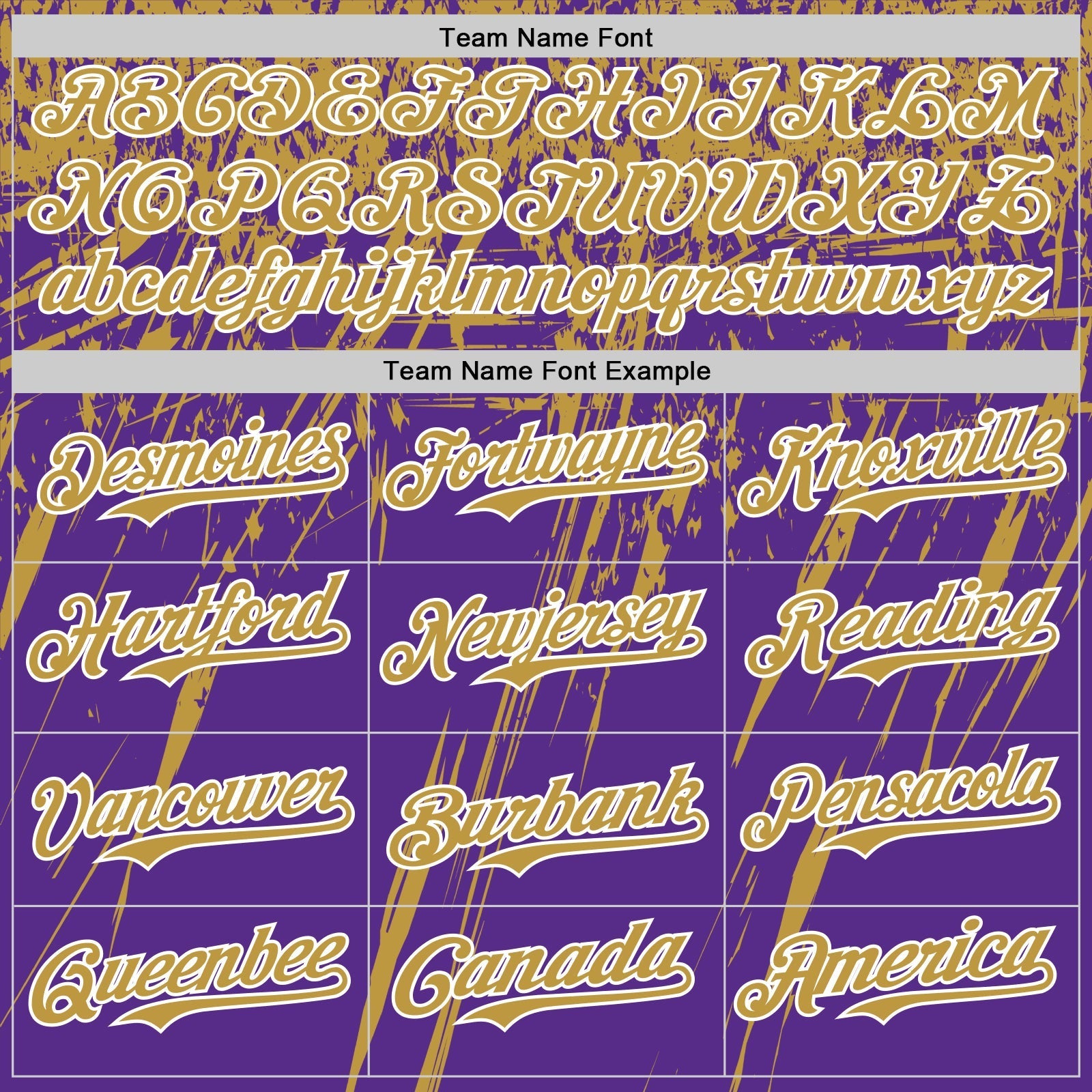 Custom Purple Old Gold-White Distressed Scratch Brush Stroke Authentic Baseball Jersey baseball jersey product view 4