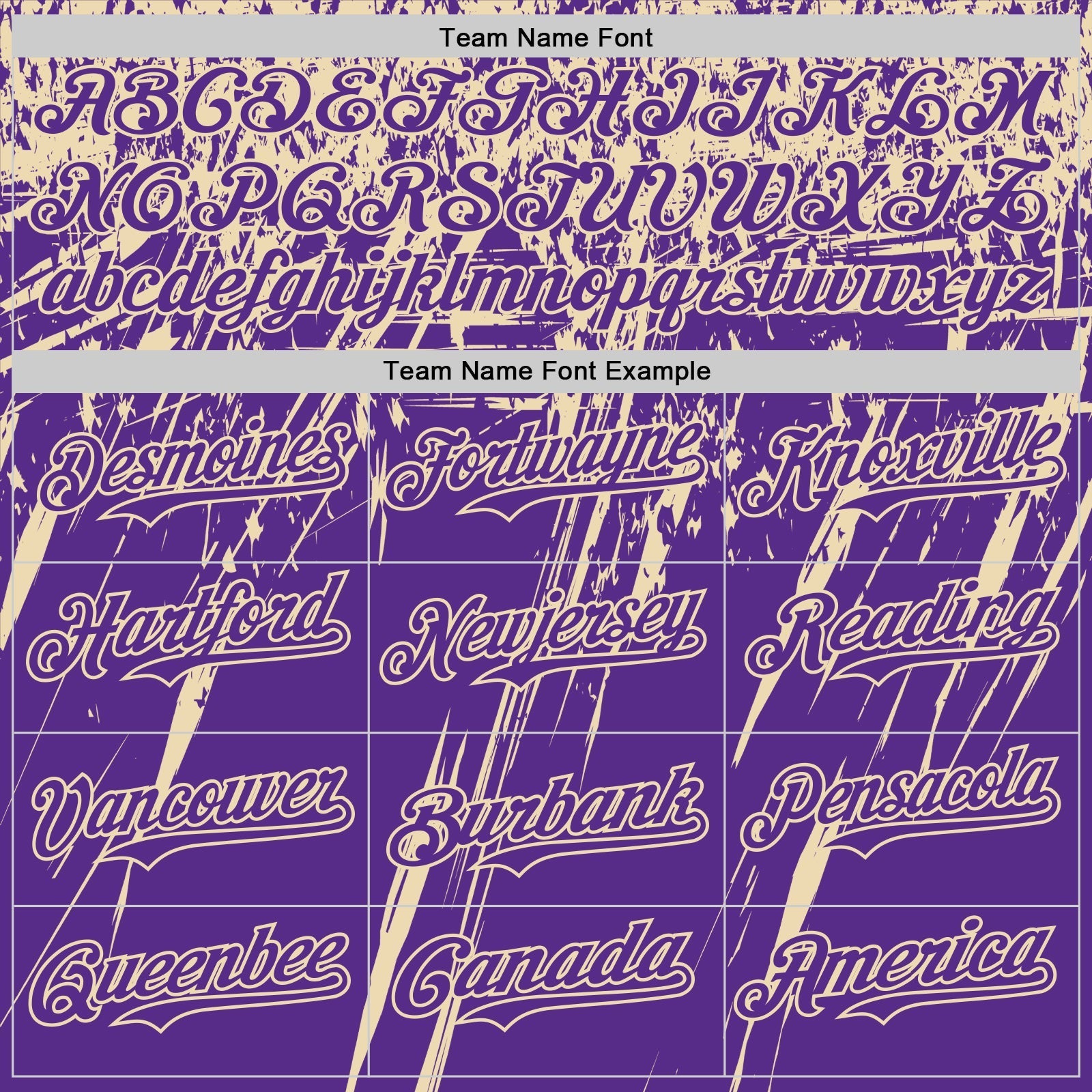 Custom Purple Cream Distressed Scratch Brush Stroke Authentic Baseball Jersey baseball jersey product view 4