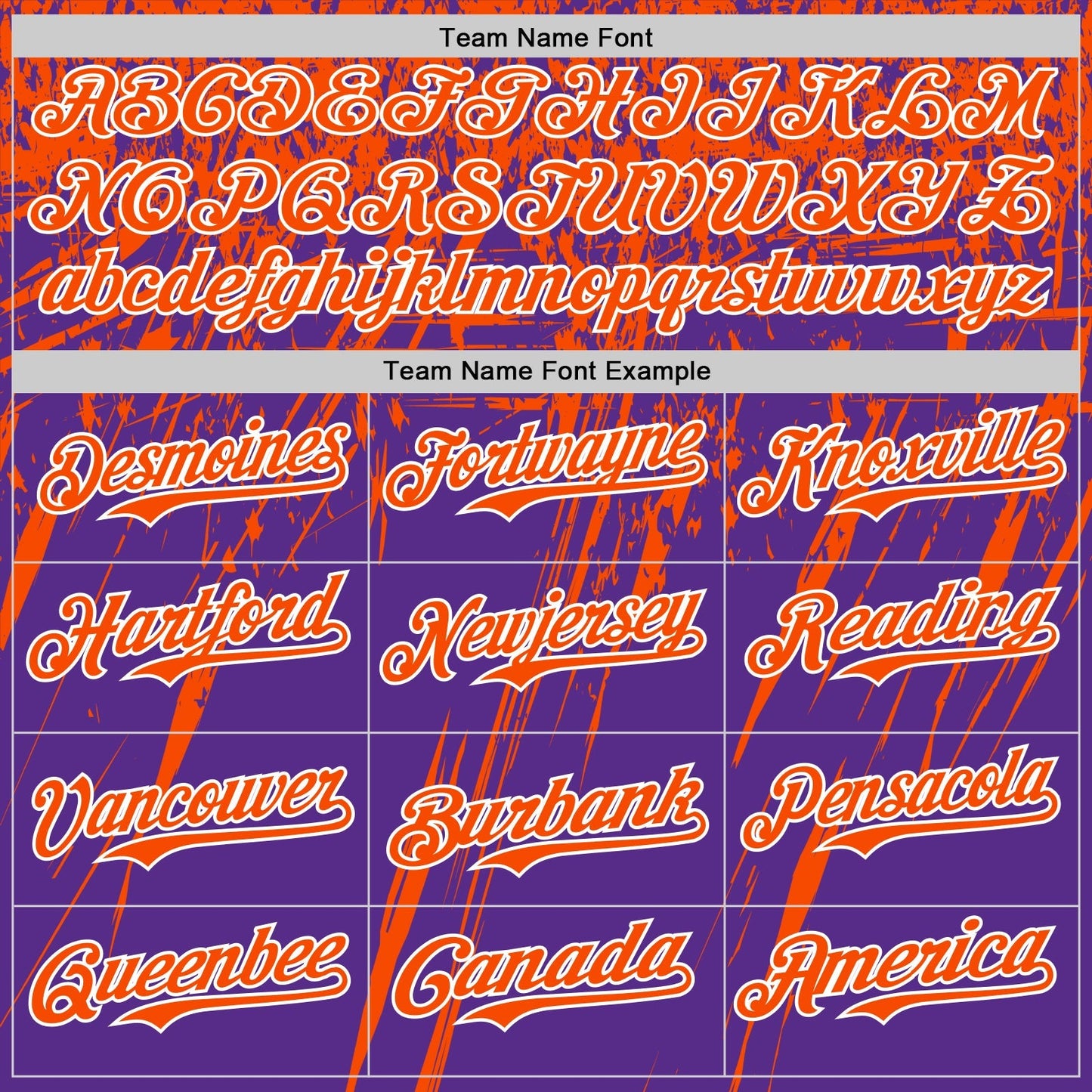 Custom Purple Orange-White Distressed Scratch Brush Stroke Authentic Baseball Jersey baseball jersey product view 4