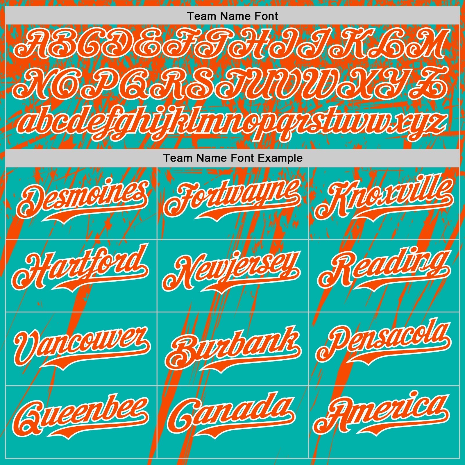 Custom Aqua Orange-White Distressed Scratch Brush Stroke Authentic Baseball Jersey baseball jersey product view 4
