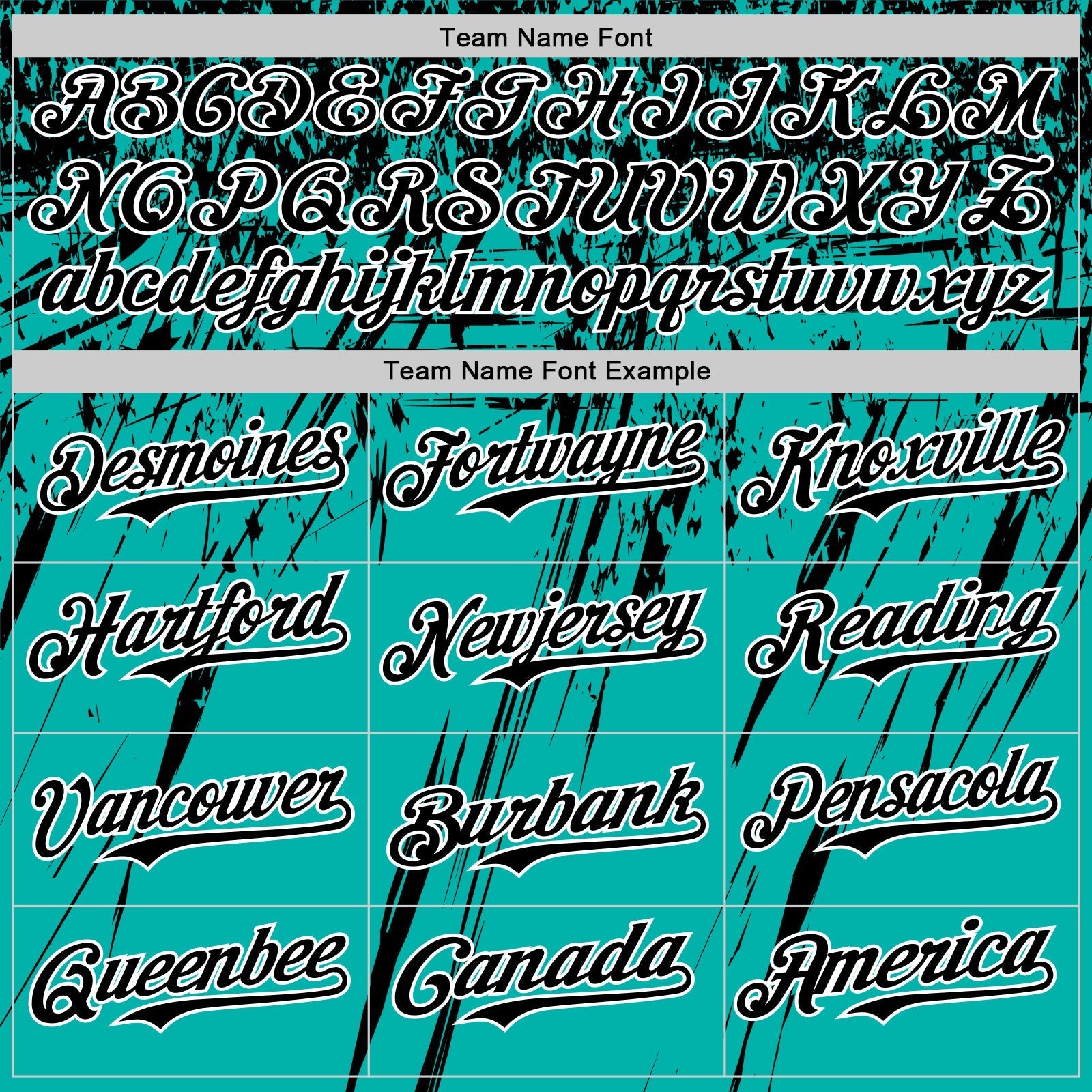 Custom Aqua Black-White Distressed Scratch Brush Stroke Authentic Baseball Jersey baseball jersey product view 4