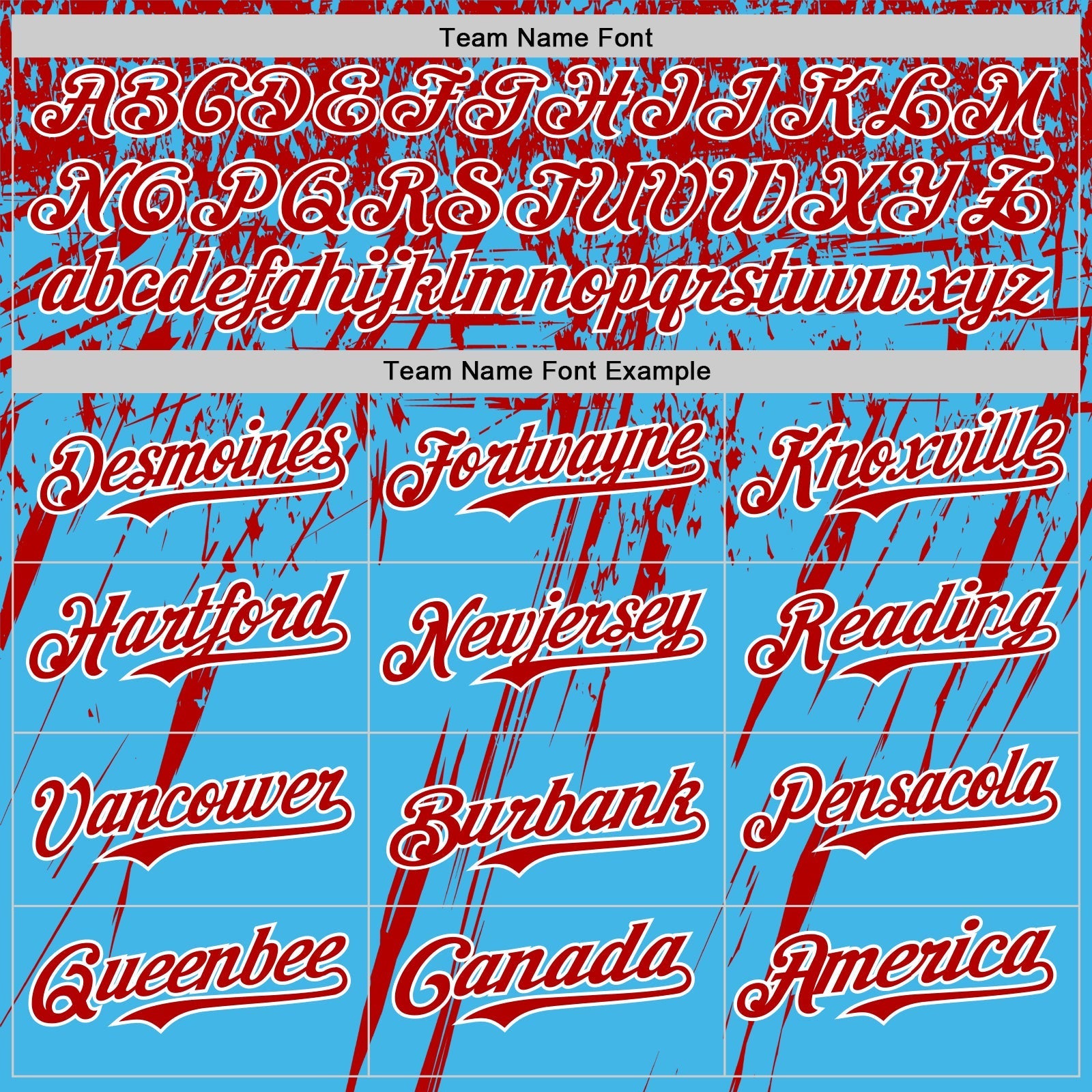 Custom Sky Blue Red-White Distressed Scratch Brush Stroke Authentic Baseball Jersey baseball jersey product view 4